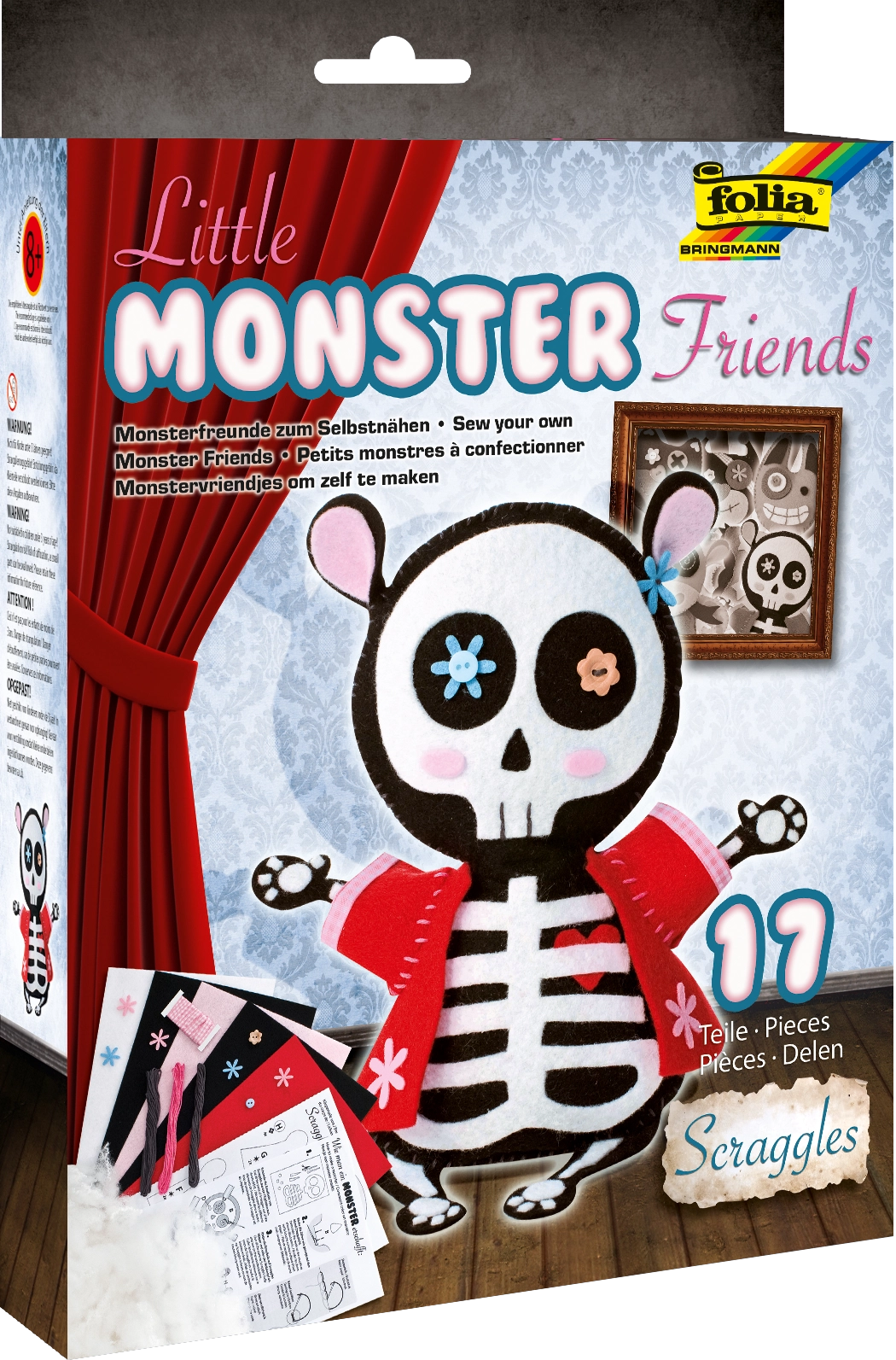 Little Monster Friends, Scraggles, 17 Teile
