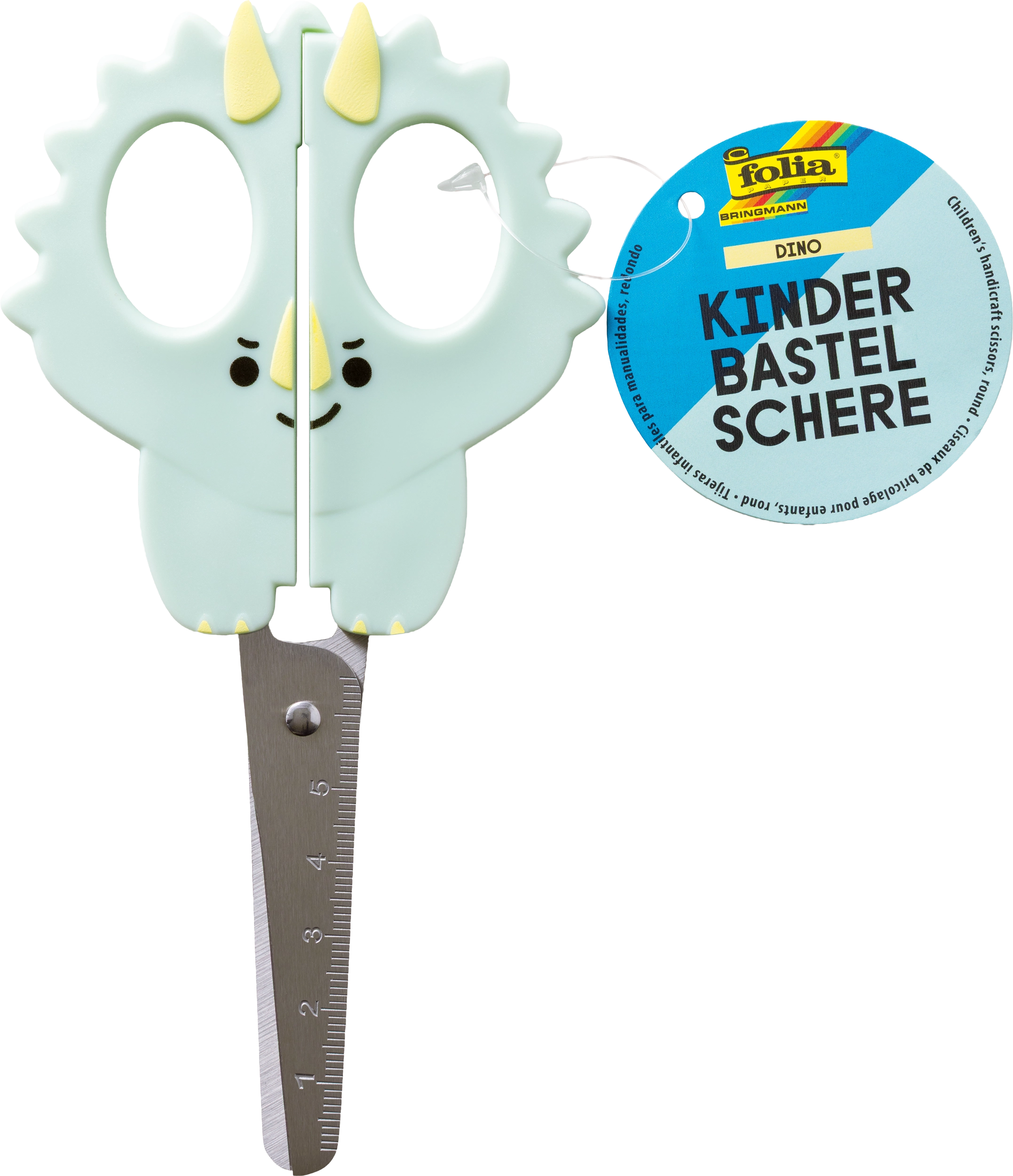 Kids Handicraft Scissors with Hangtag, Dino