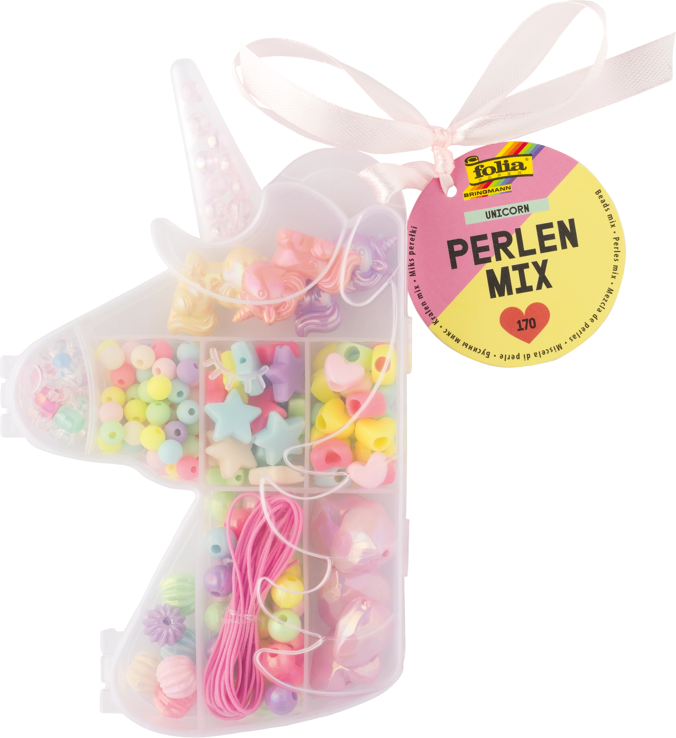 Beads Mix, Unicorn, 170 parts