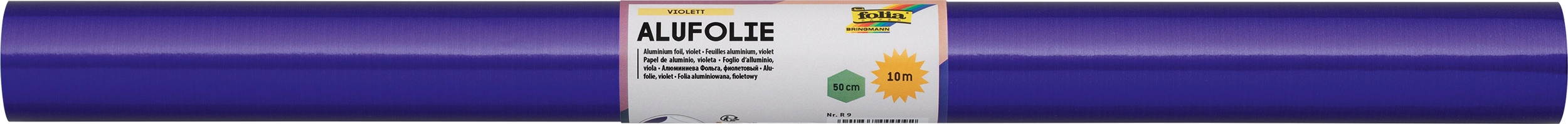 Alufolie Einseitig, Violett, 50 cm x 10 m, 1 Rolle