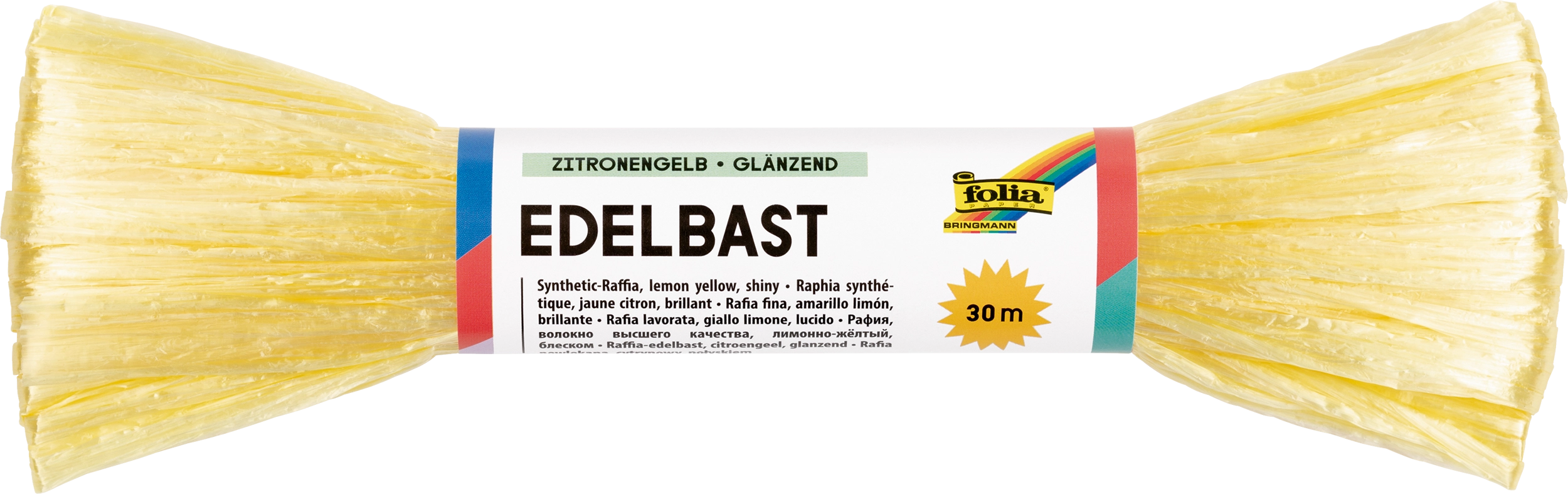 Edelbast, Zitronengelb, 1 Stück