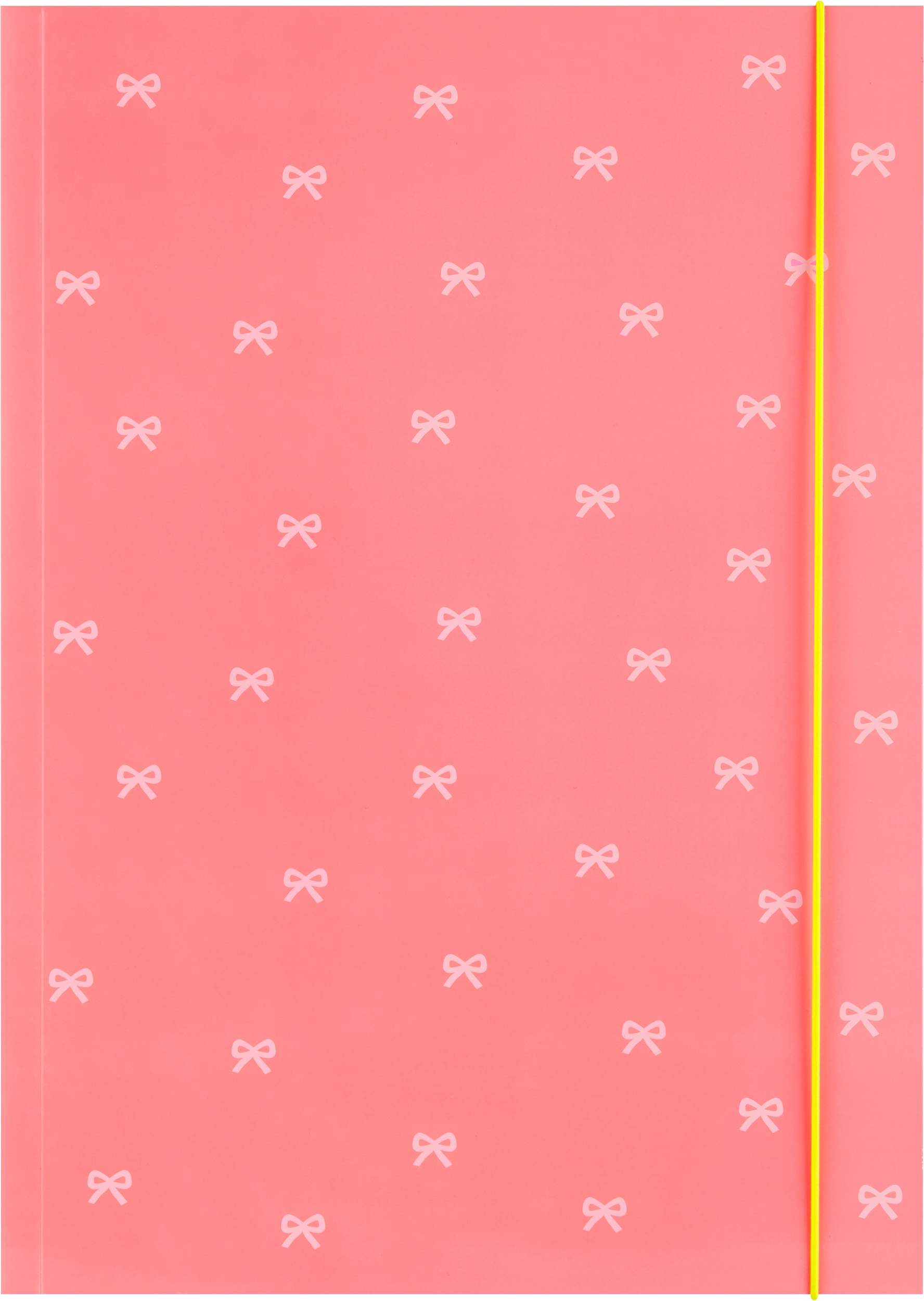 Folders, Neon Bows Red, with Elastic Band, DIN A3, 5 pieces