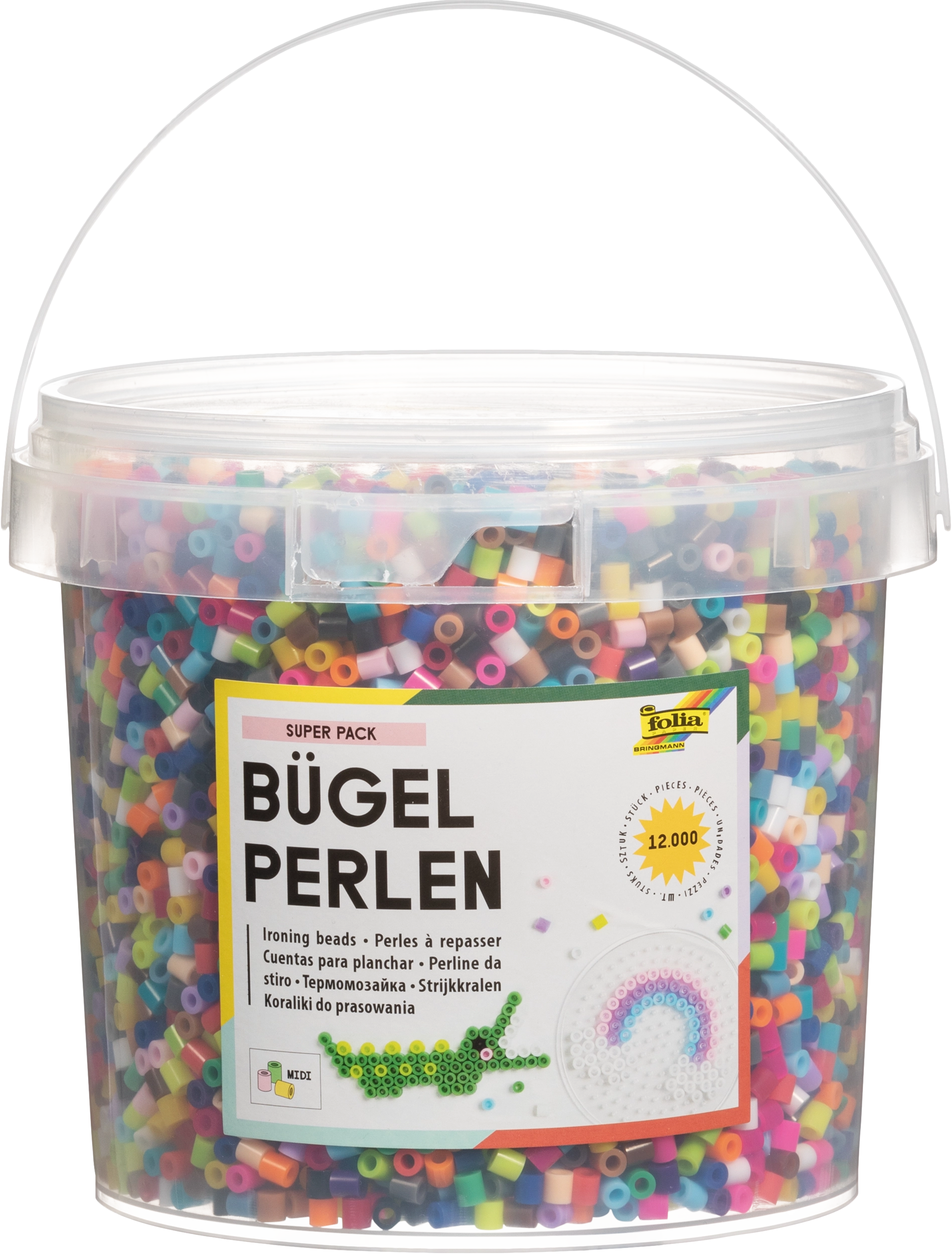 Bügelperlen, Super Pack, Ø 5 mm, 12.000 Stück