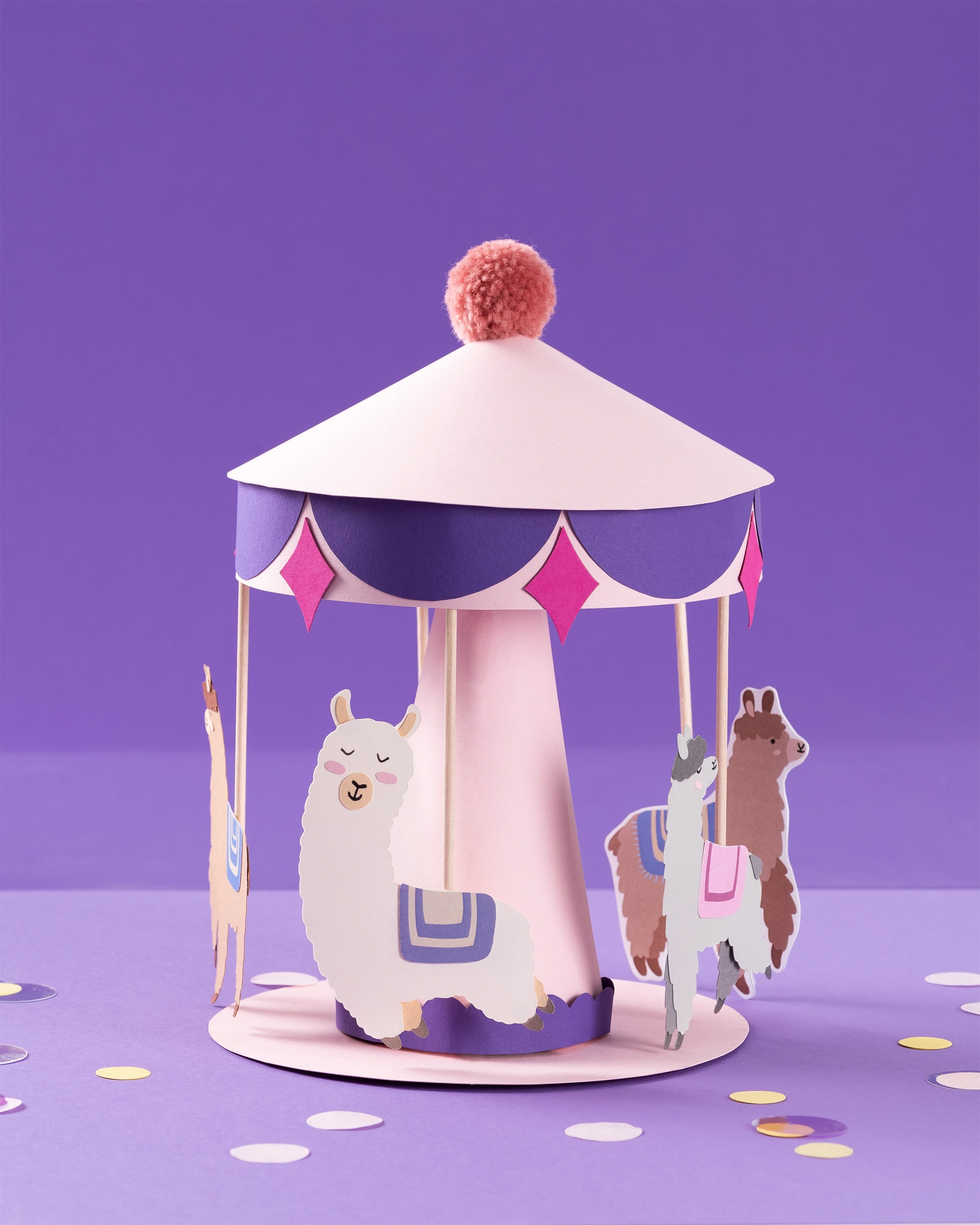 DIY Lama Karussell
