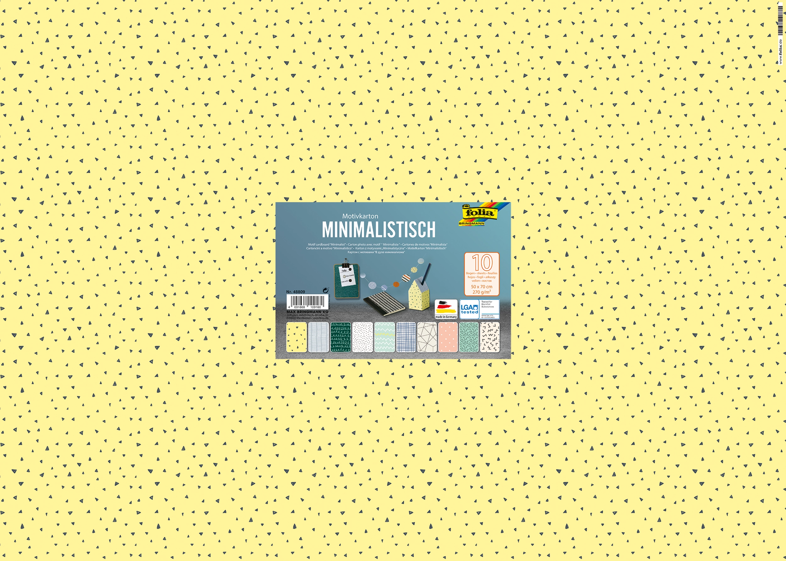 Motif Cardboard , Minimalistic, 50 x 70 cm, 270 g/m², 10 sheets
