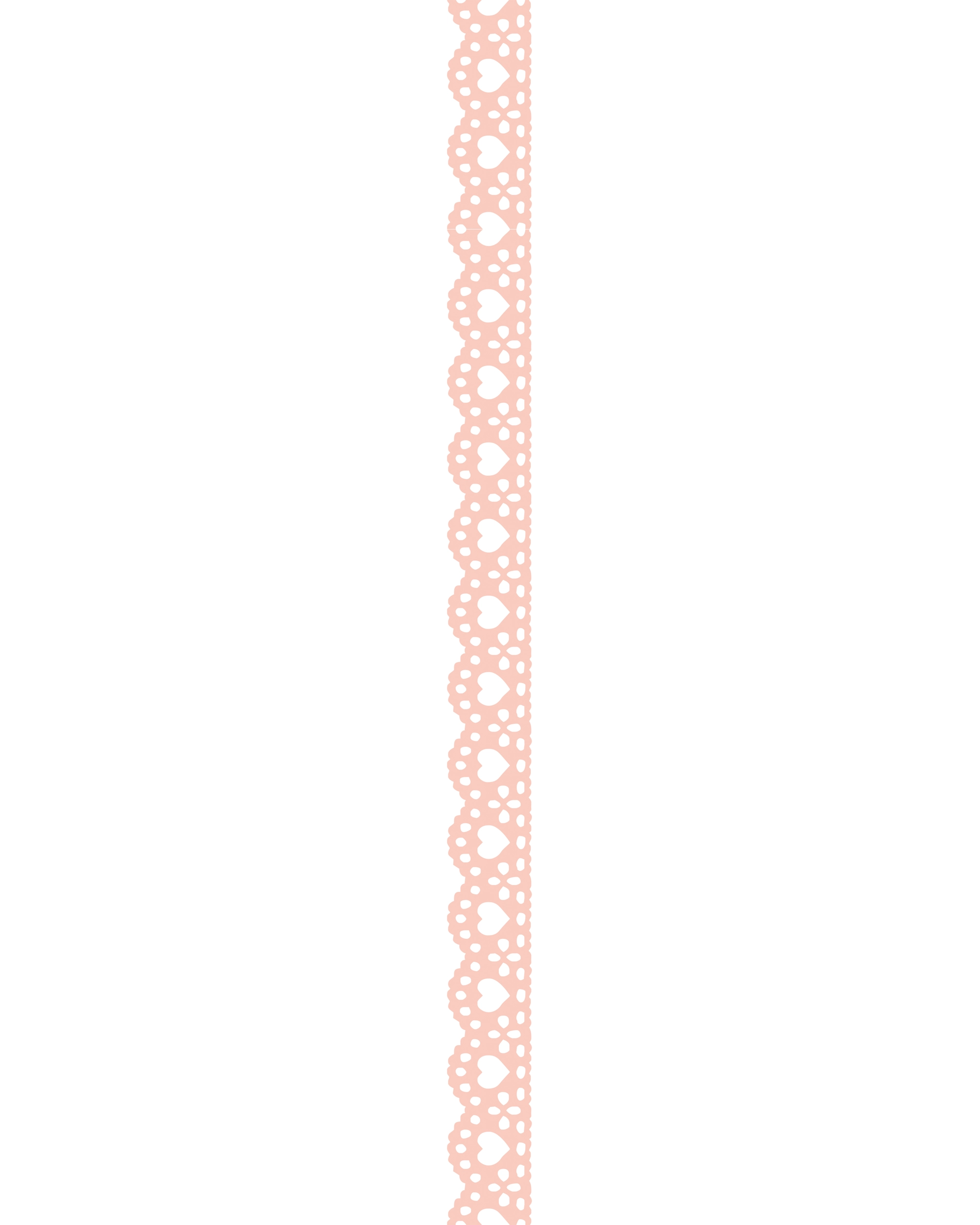 Washi Dekor, Herzchen, Rosa, 5 m, 1 Rolle