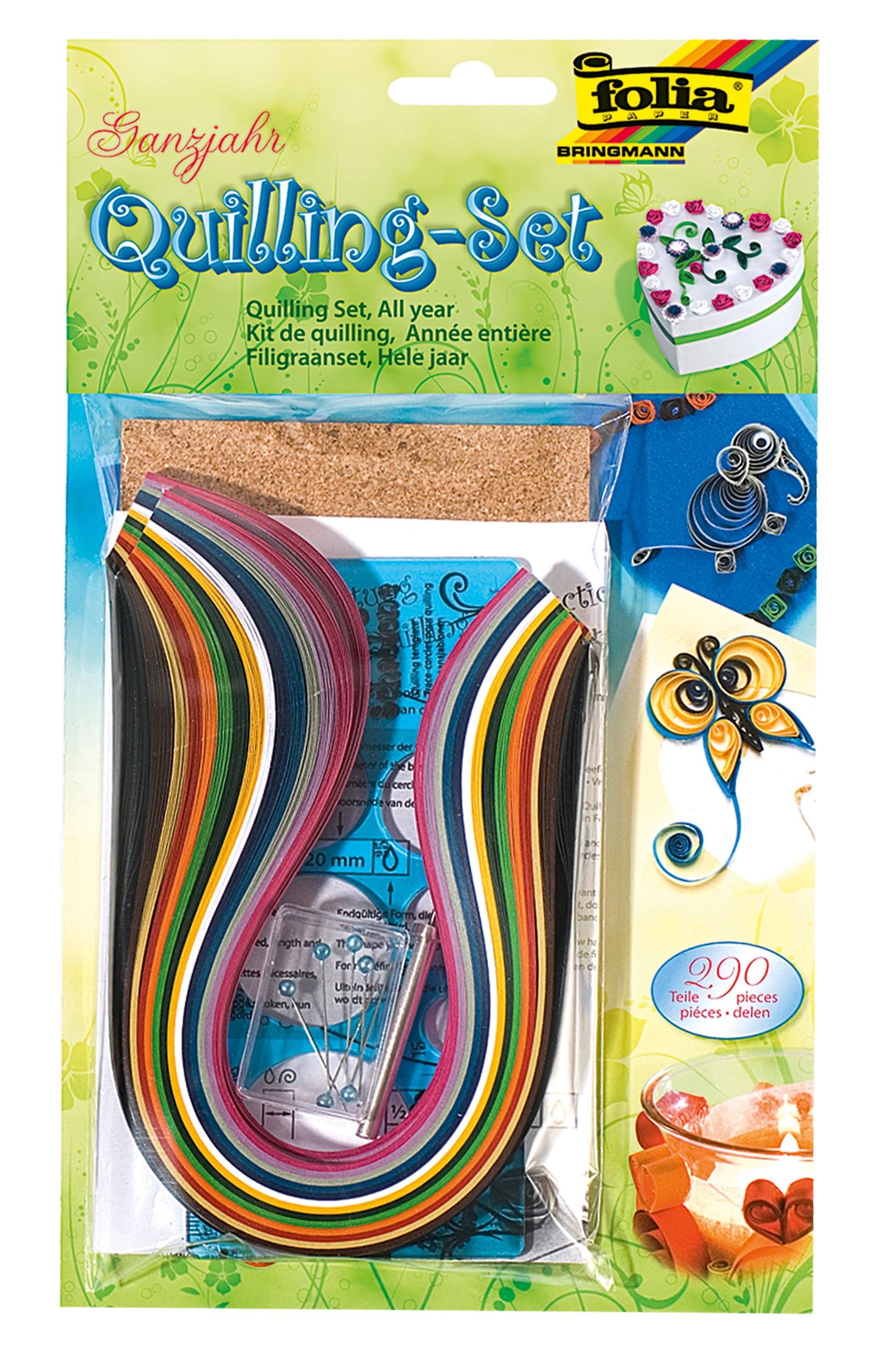Quilling Set, Ganzjahr, 130 g/m², 290 Teile