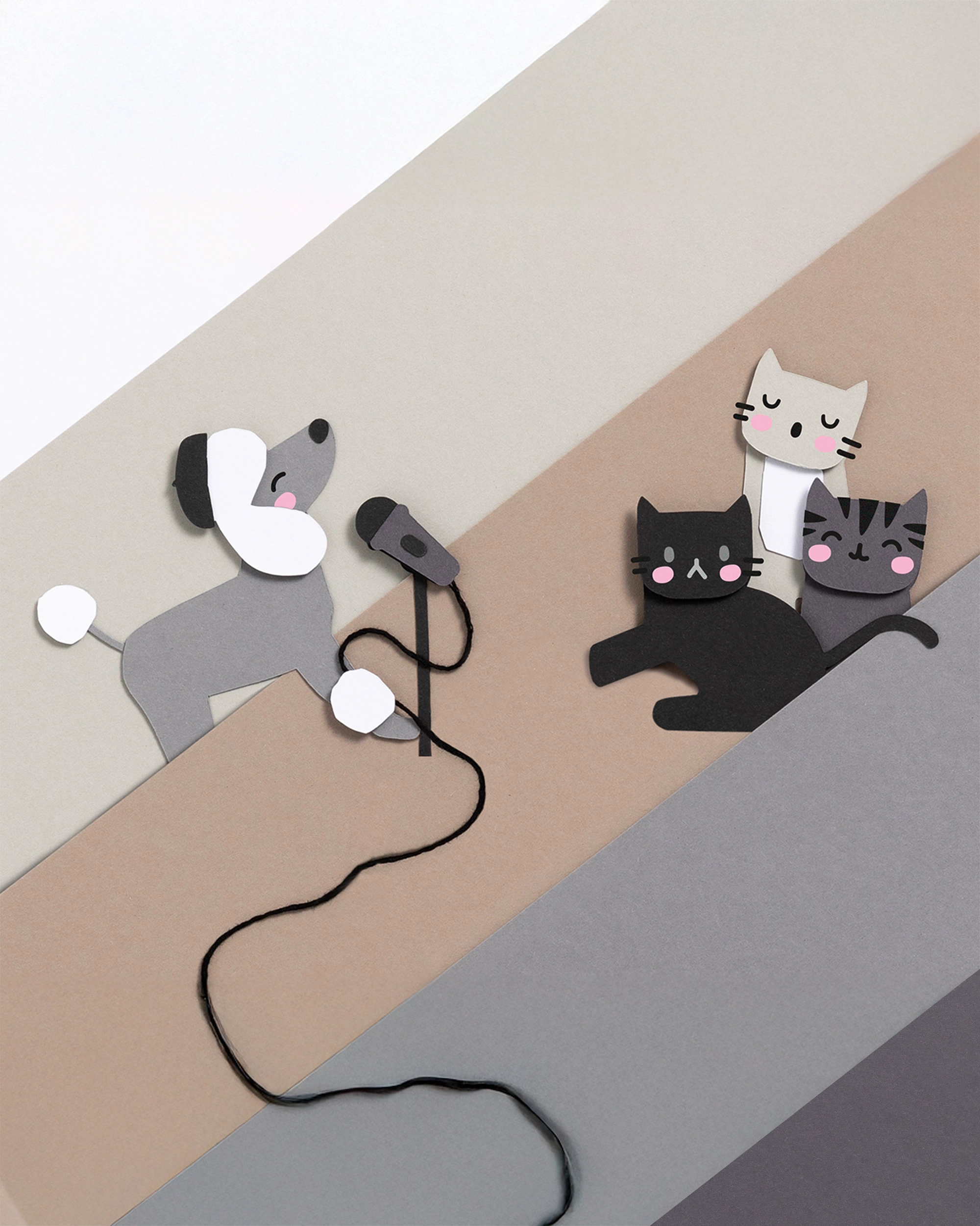 Pawtastic Rock Band – Paper Shades of Grey