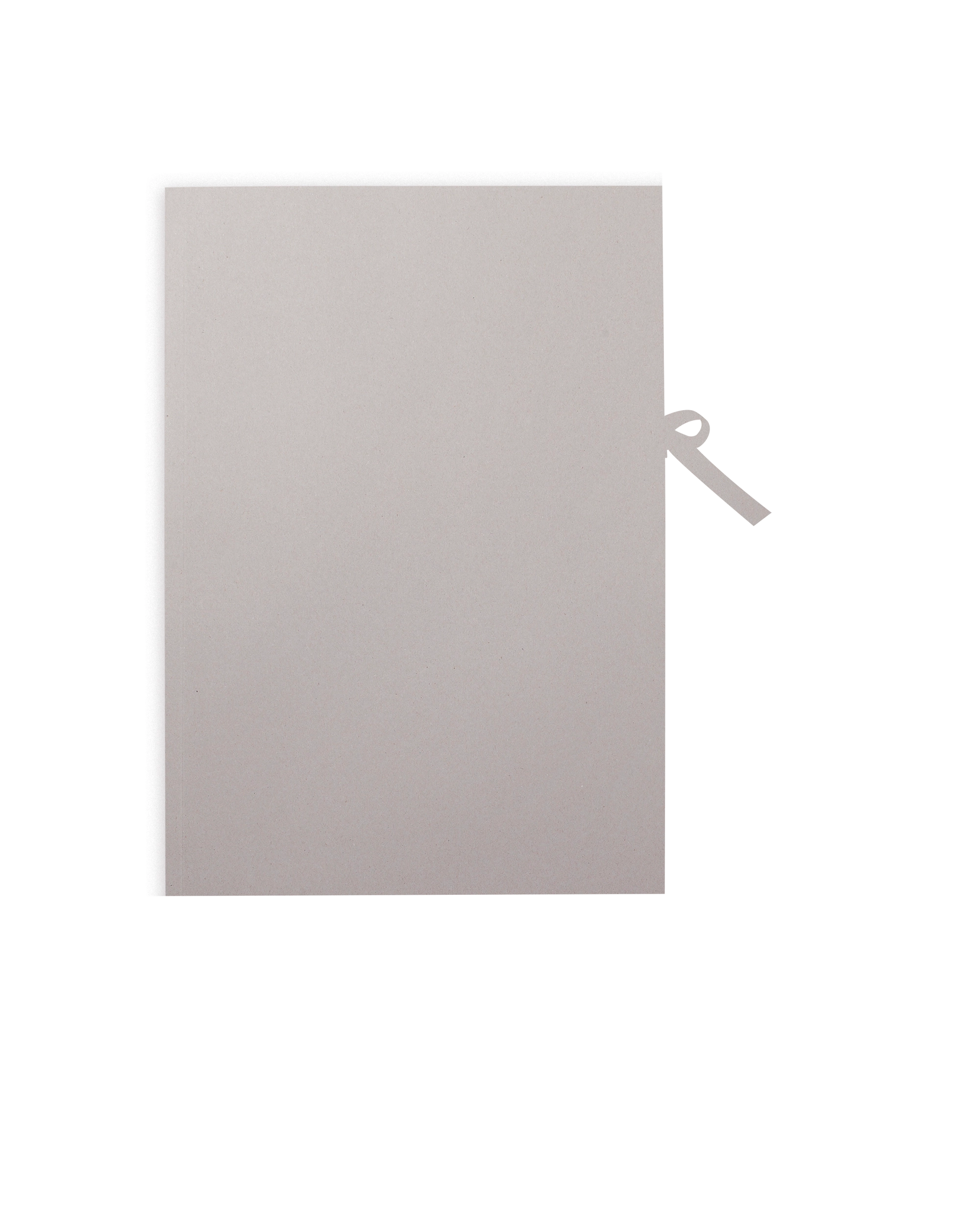 Folder, Grey Board with Black Ribbon, DIN A2, 1 piece