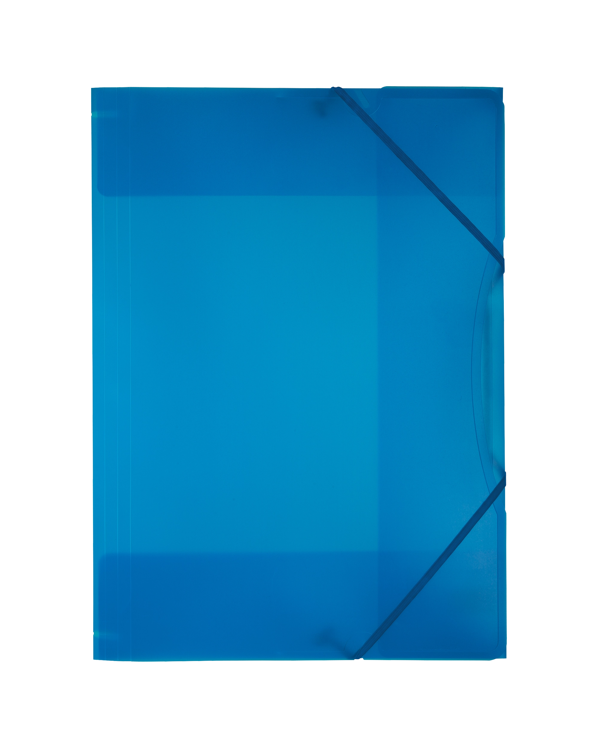 Kunststoff-Sammelmappe, Blau, Transparent, DIN A3, 1 Stück, mit Einzel-EAN
