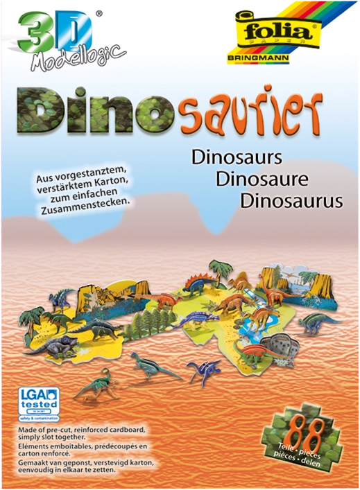 3D-Modellogic, Dinosaurier, 88 Teile