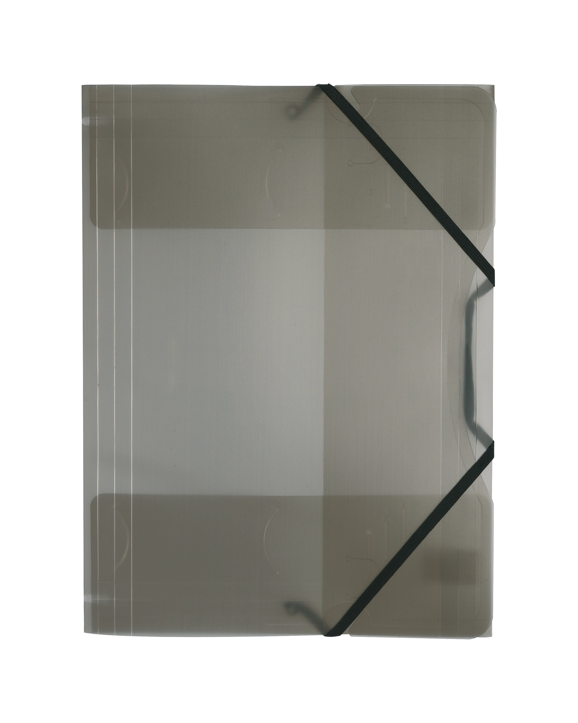 Kunststoff-Sammelmappe, Anthrazit, Transparent, DIN A4, 1 Stück, mit Einzel-EAN