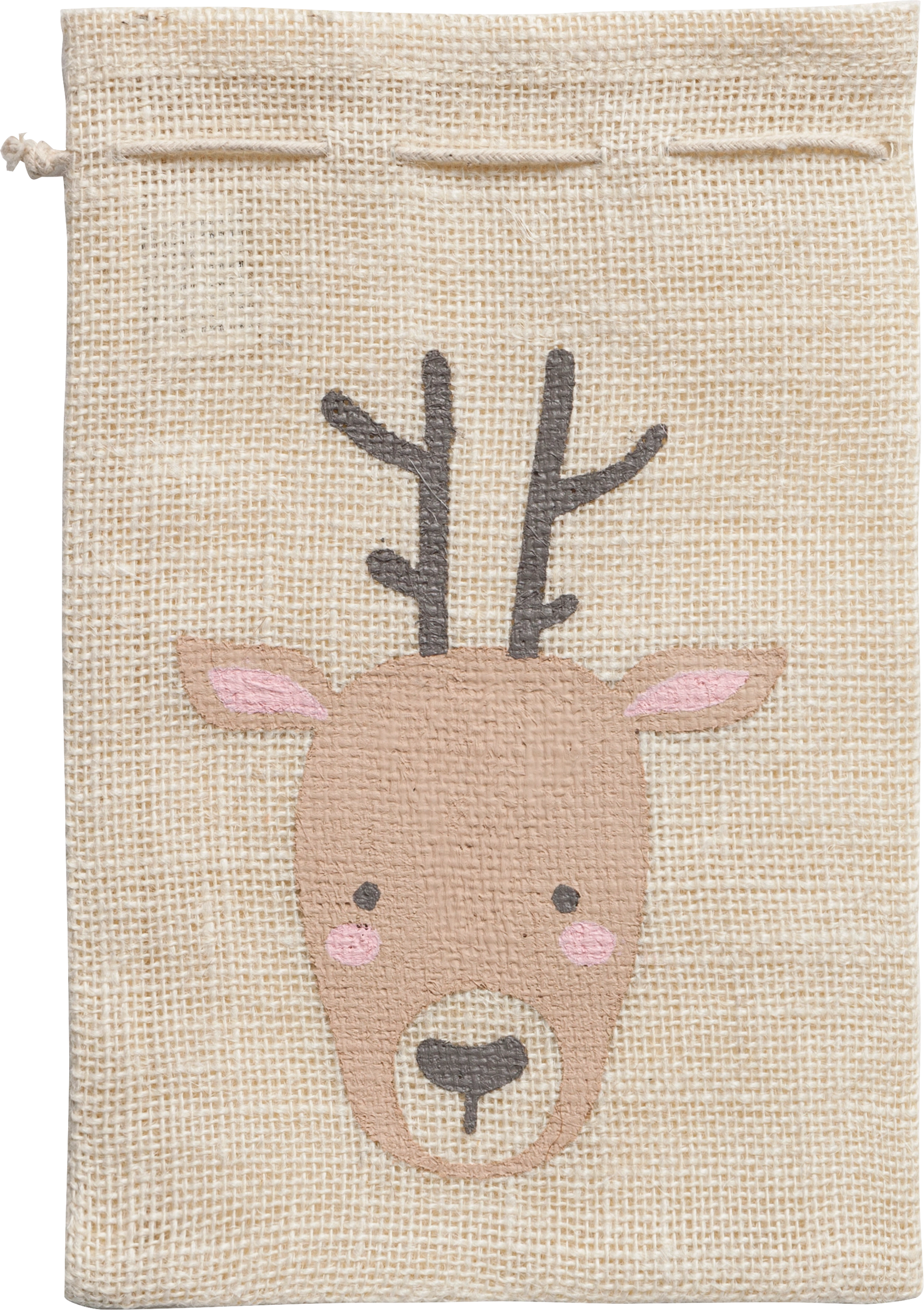 Jutesack, Rentier, M, 17 x 25 cm, 1 Stück
