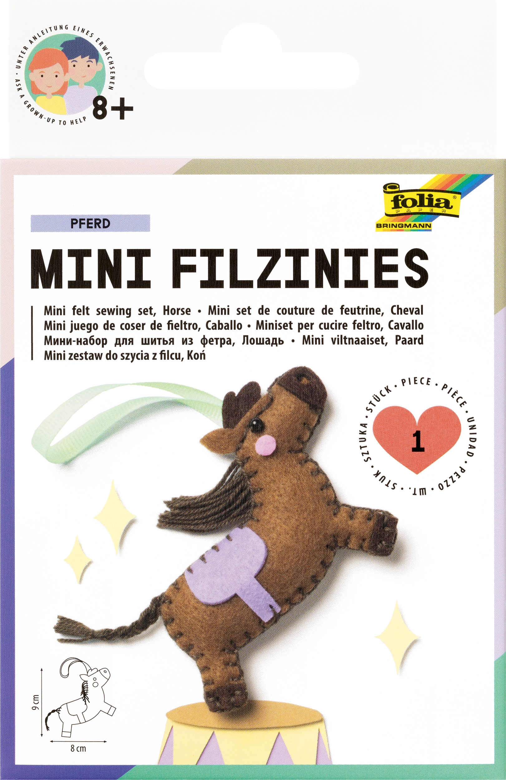 Mini Felt-Sewing-Set , Horse, 11 parts
