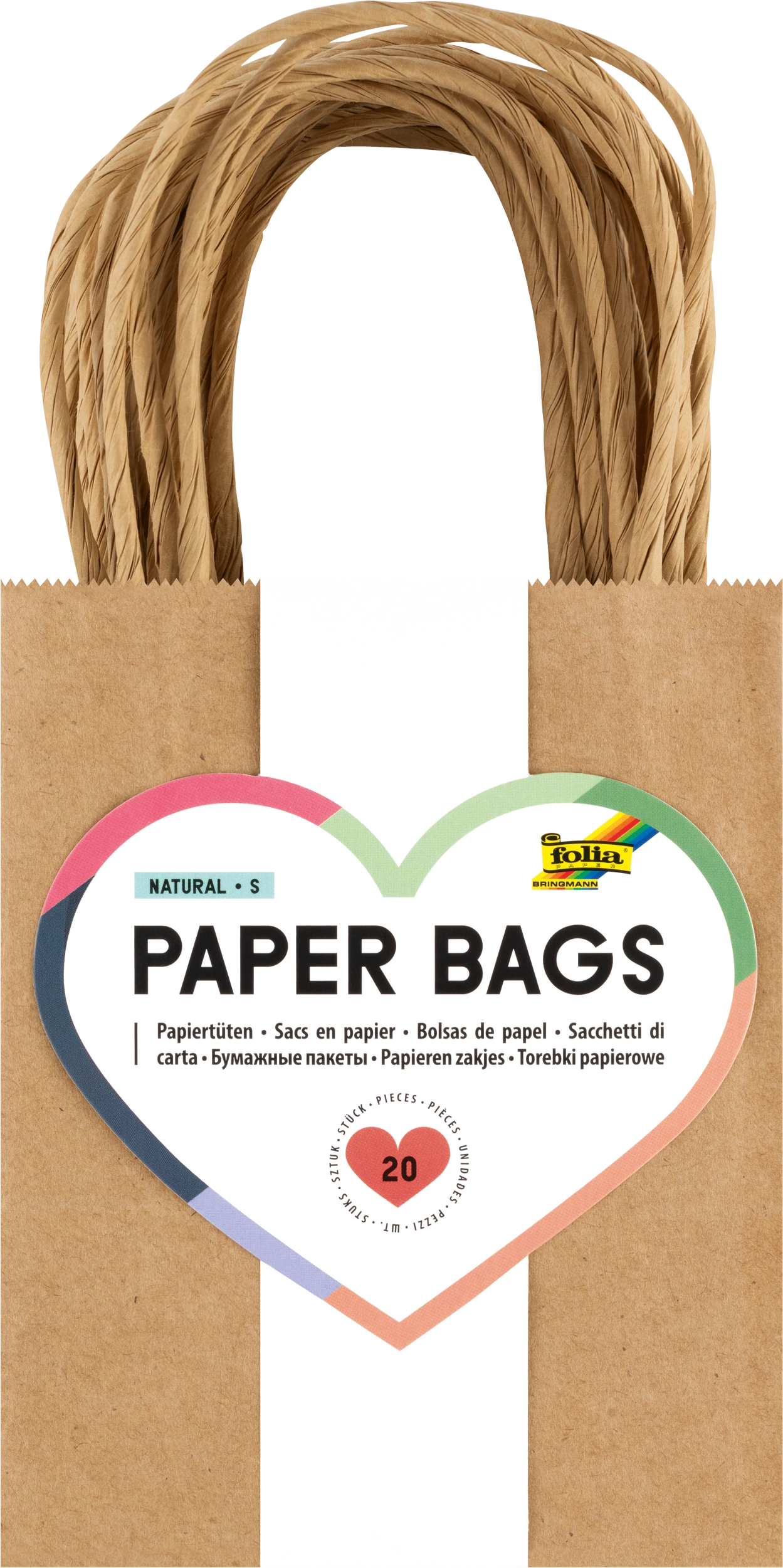 Papiertüten, Natur, S, 20 Stück