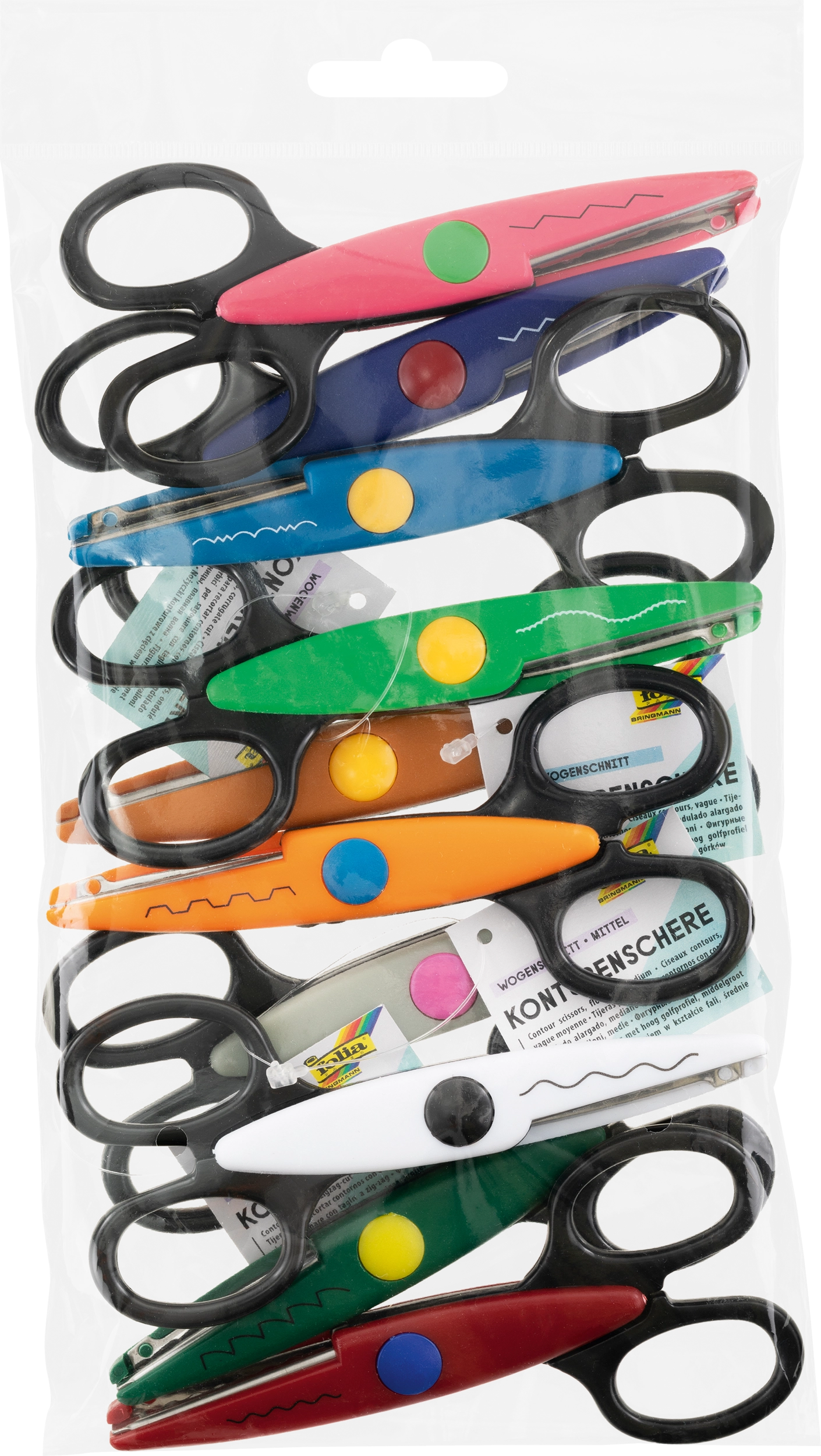 Contour Scissors, 13,5 cm, 10 pairs of scissors