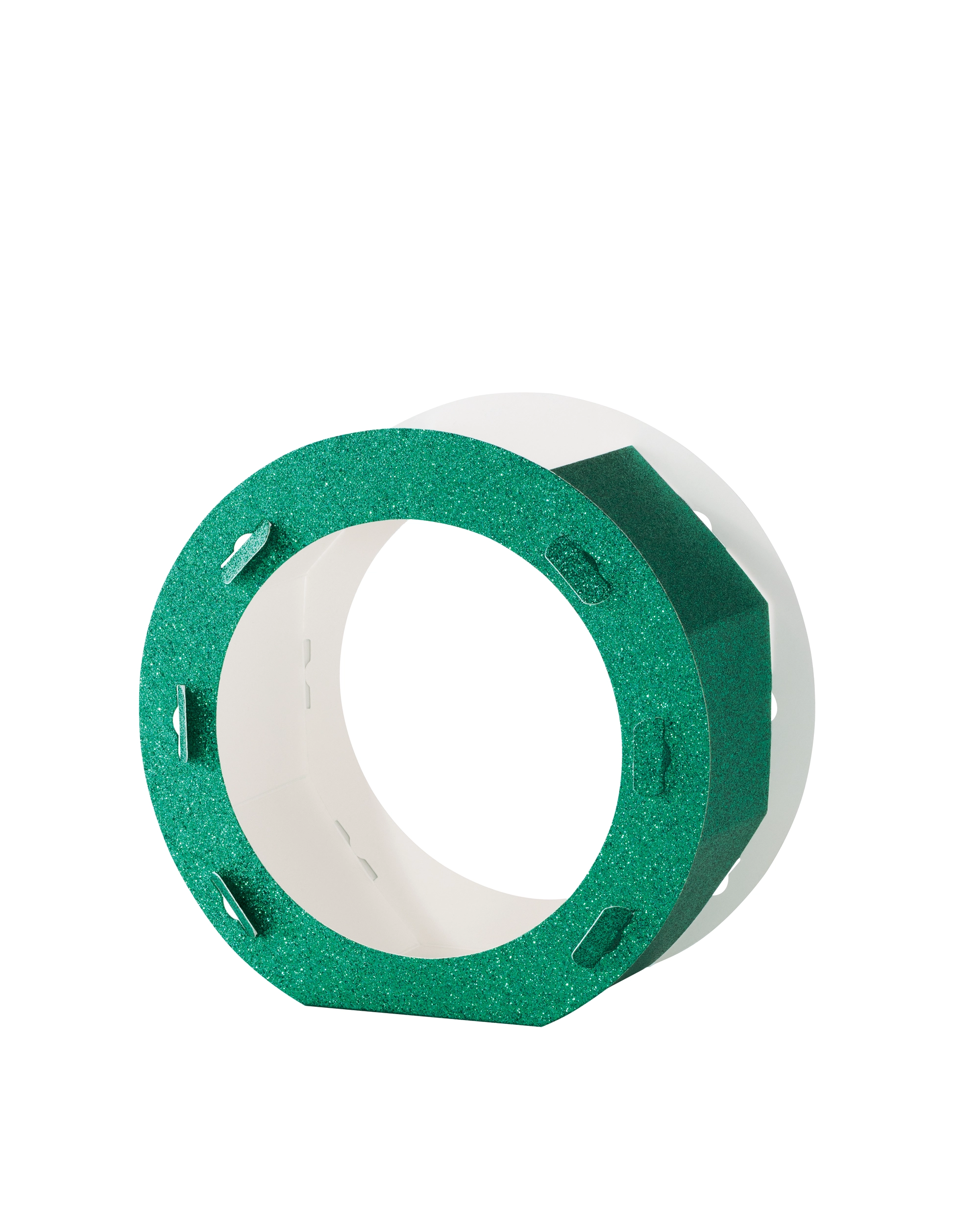 Lantern Blanks, Glitter, Green, 400 g/m², 5 pieces