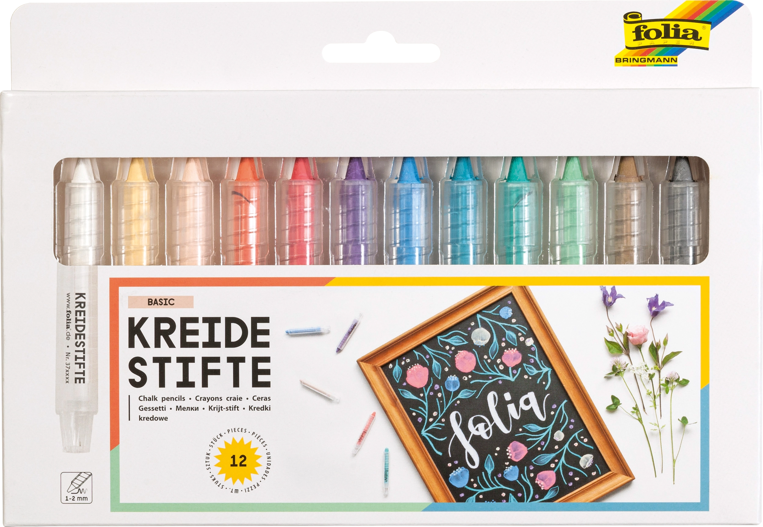 Kreidestifte, Basic, 12 Stifte