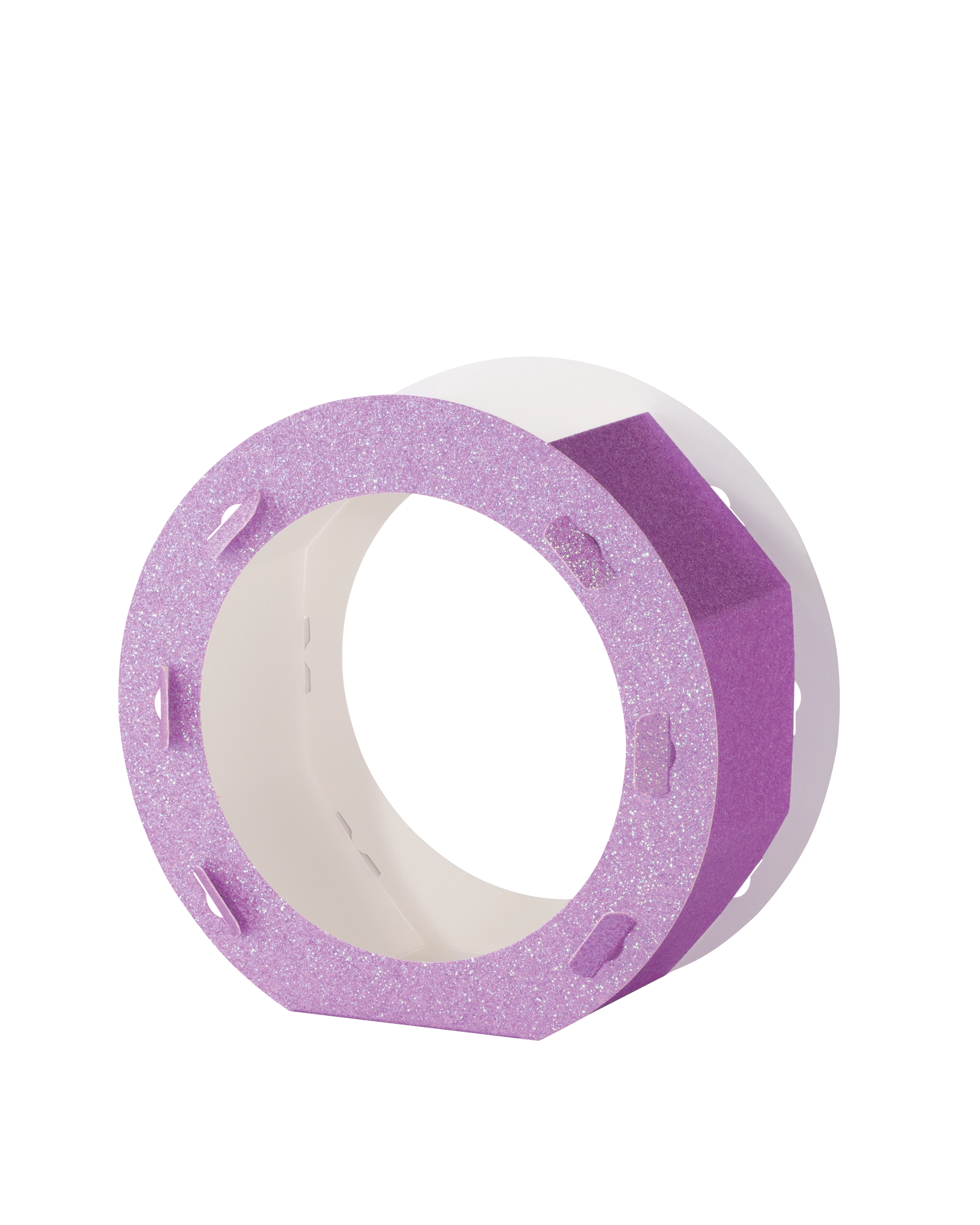 Lantern Blanks, Glitter, Violet, 400 g/m², 5 pieces