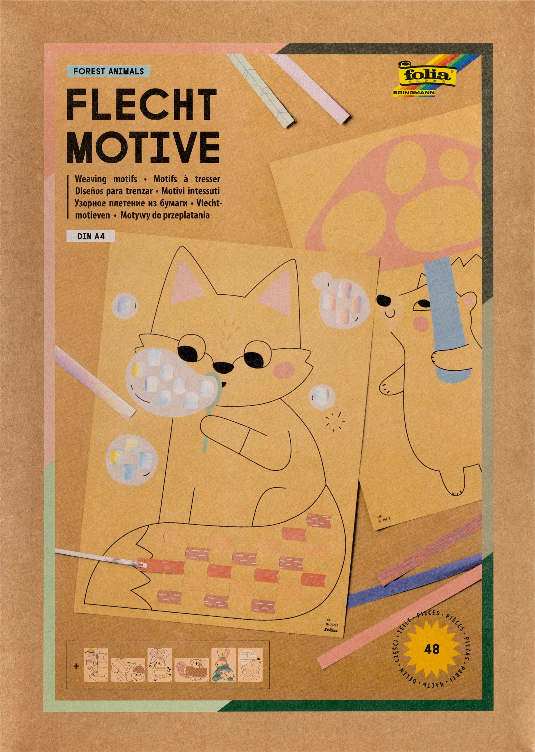 Weaving Motifs, Forest Animals, 48 sheets