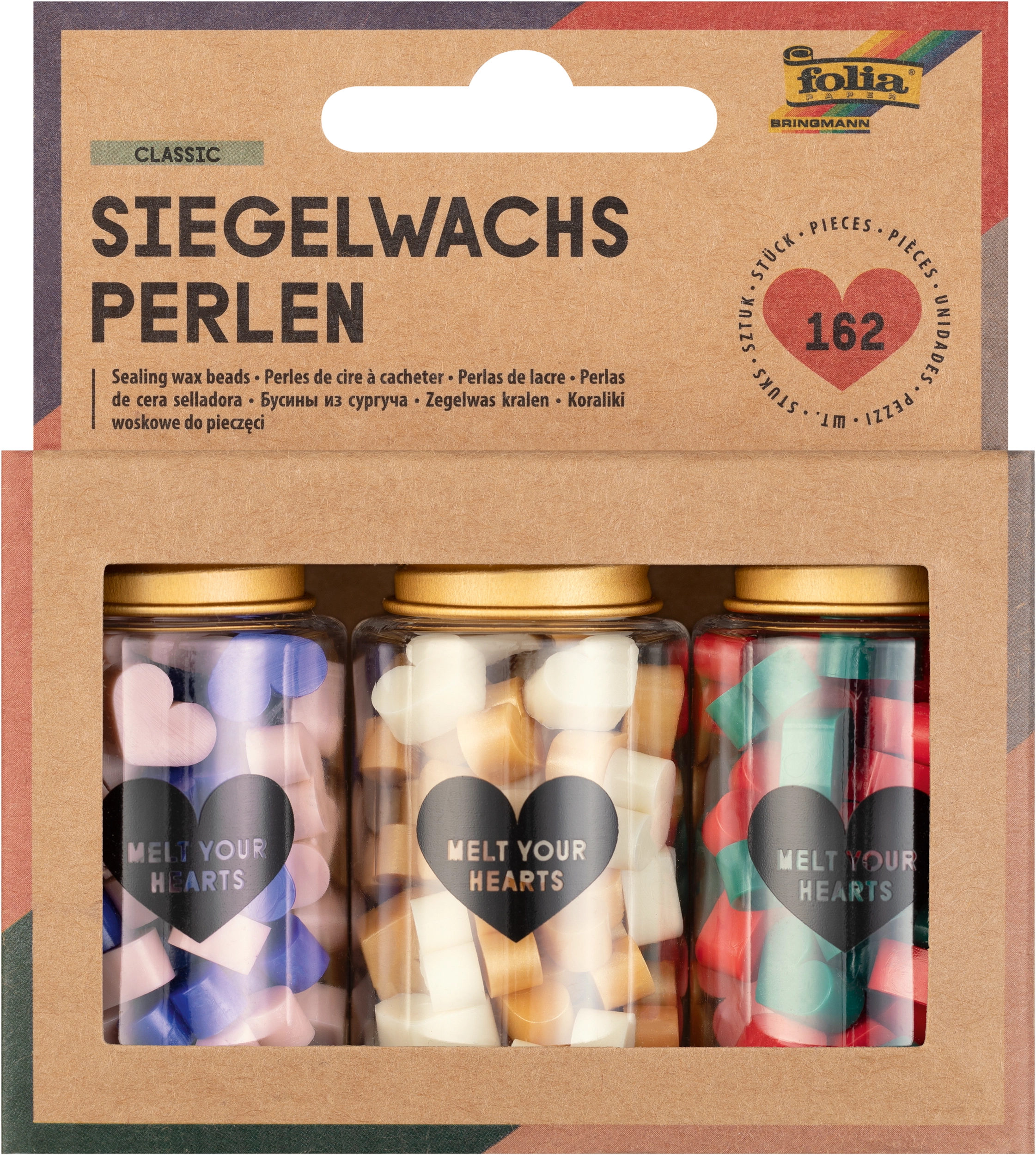 Siegel Wachs Perlen, Classic, 162 Stück