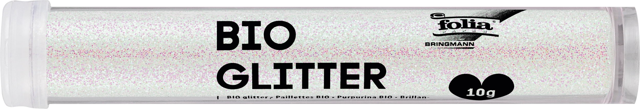 Bio Glitter, Irisierend weiß, 10 g, 1 Dose