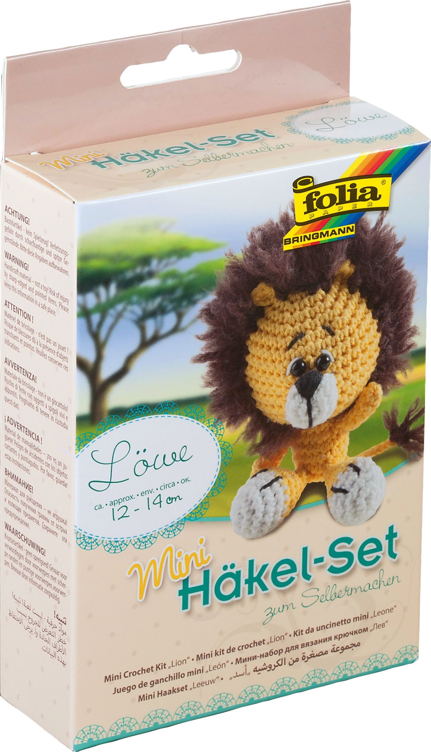 Mini Häkelsets, Löwe, 1 Stück