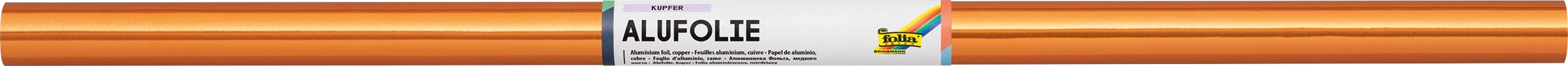 Aluminium Foil Double-Sided, Copper / Copper, 50 x 78 cm, 1 roll