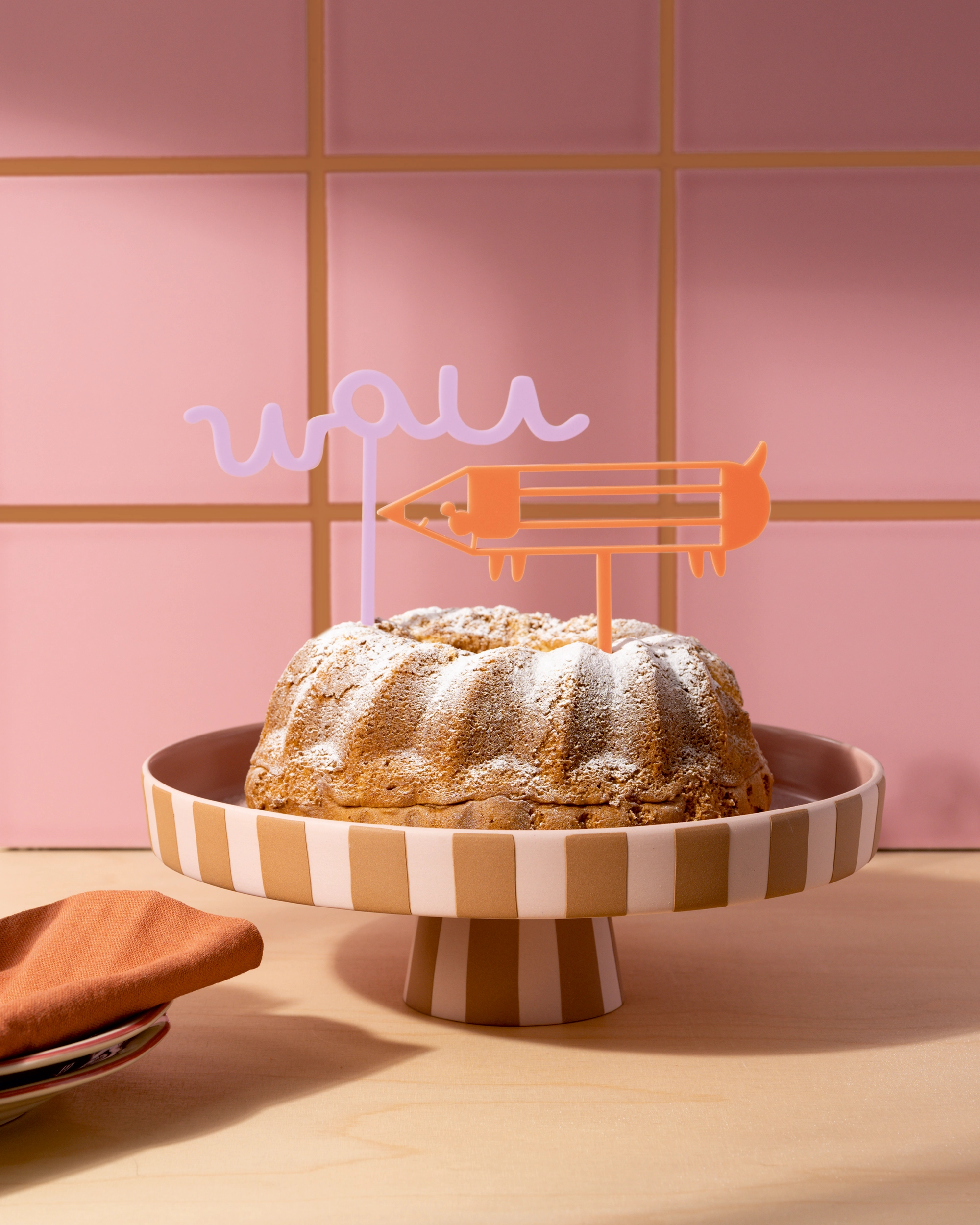 Cake Topper, Dackel, 2 Stück