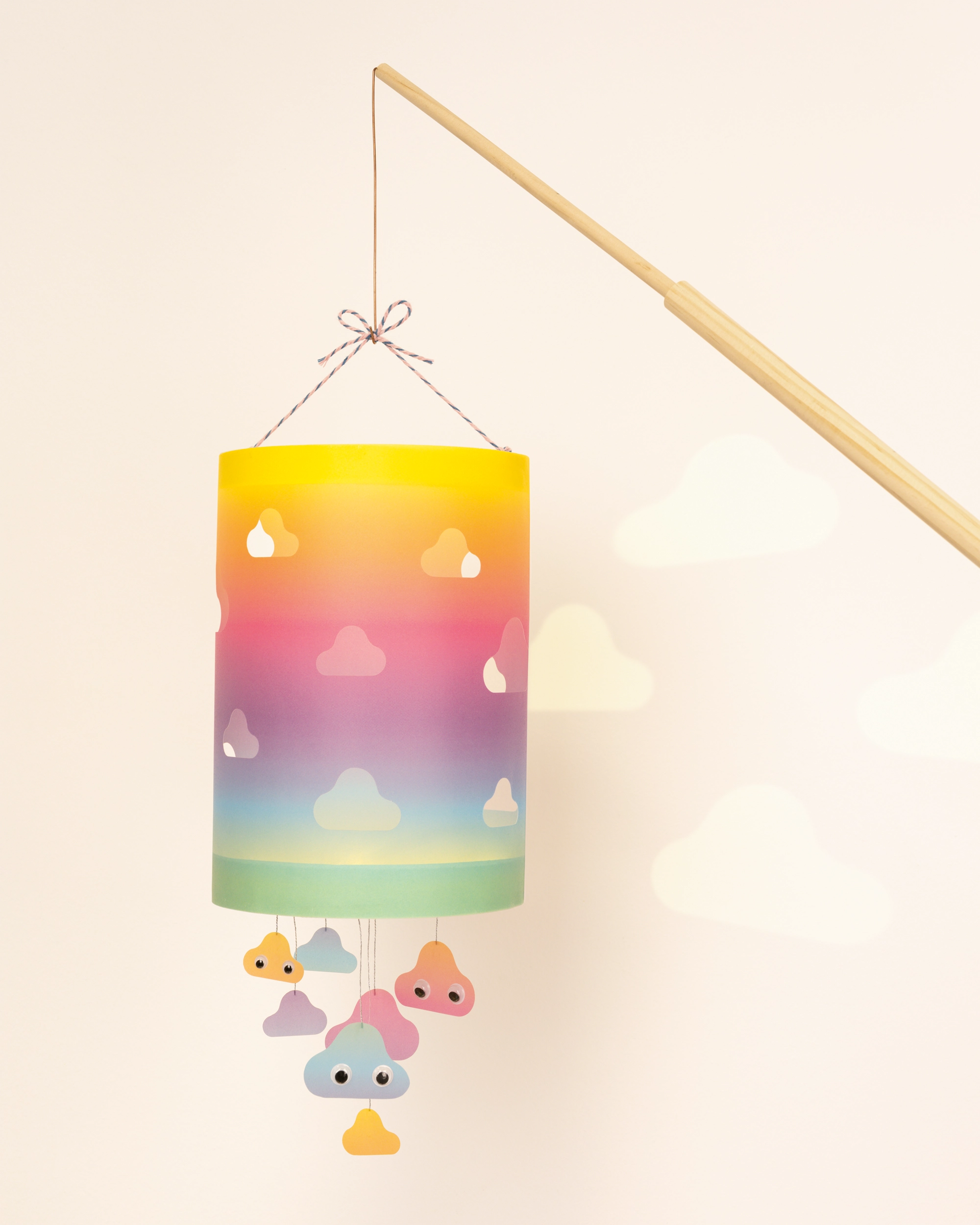 DIY Regenbogen Laterne