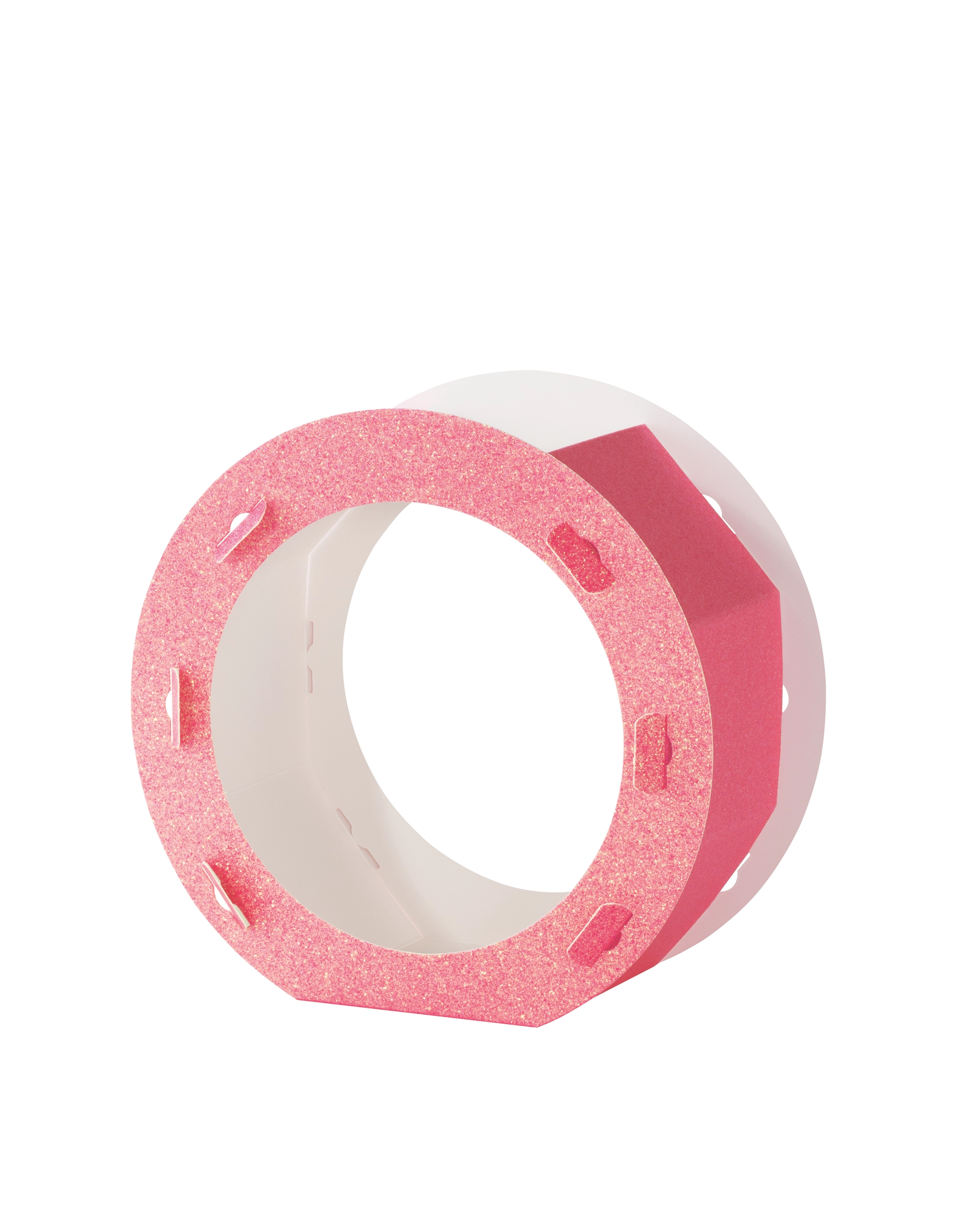 Lantern Blanks, Glitter, Light Pink, 400 g/m², 5 pieces