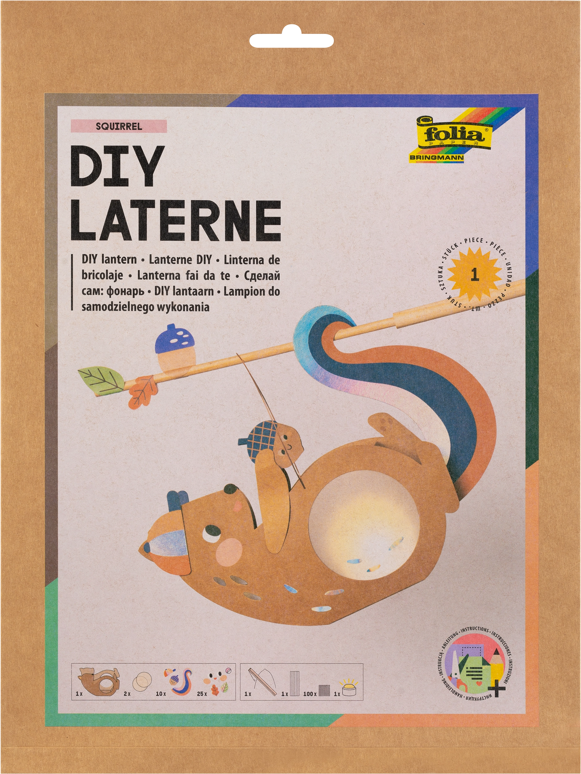 DIY Laterne, Eichhörnchen