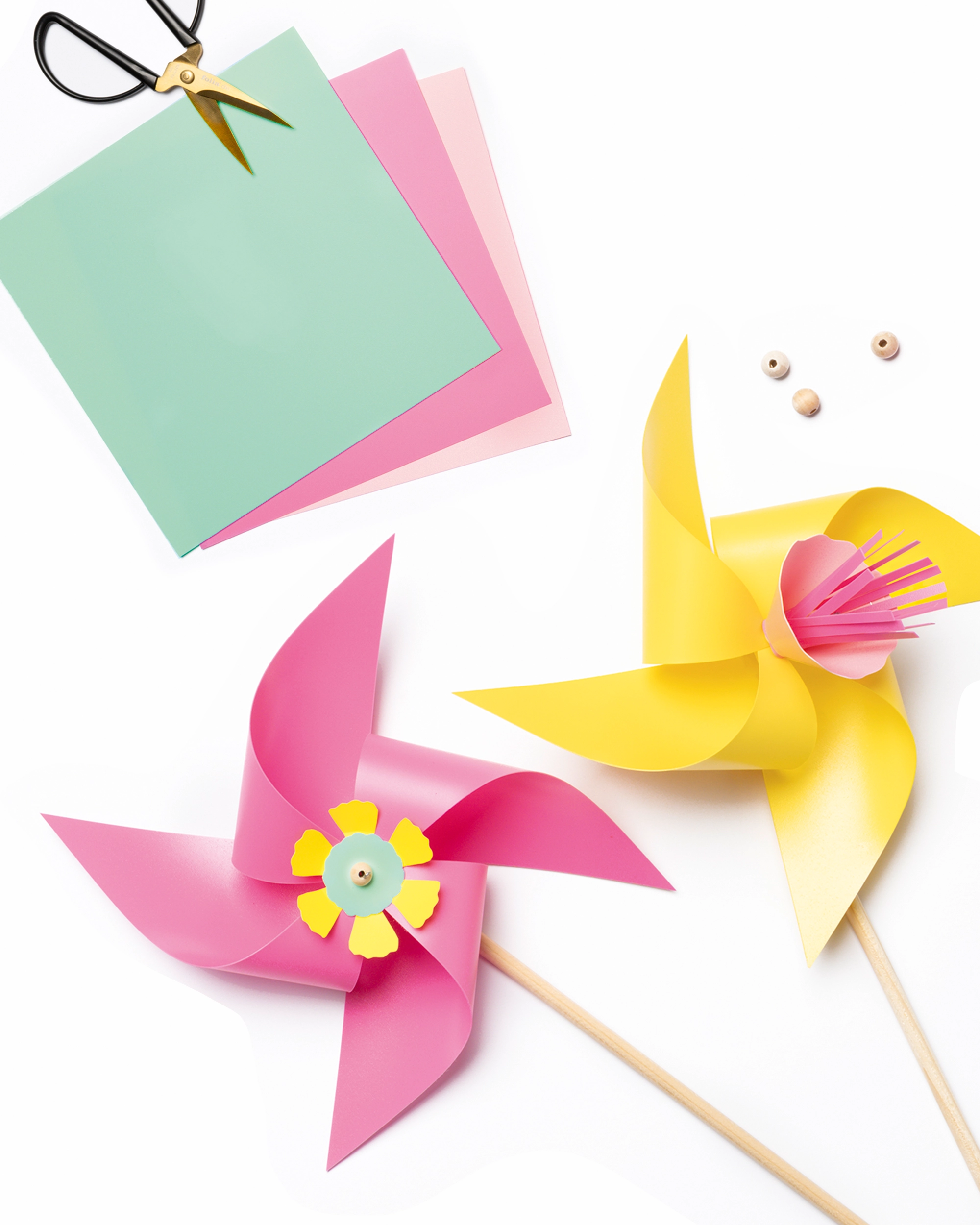 Origami Faltblätter Windrad