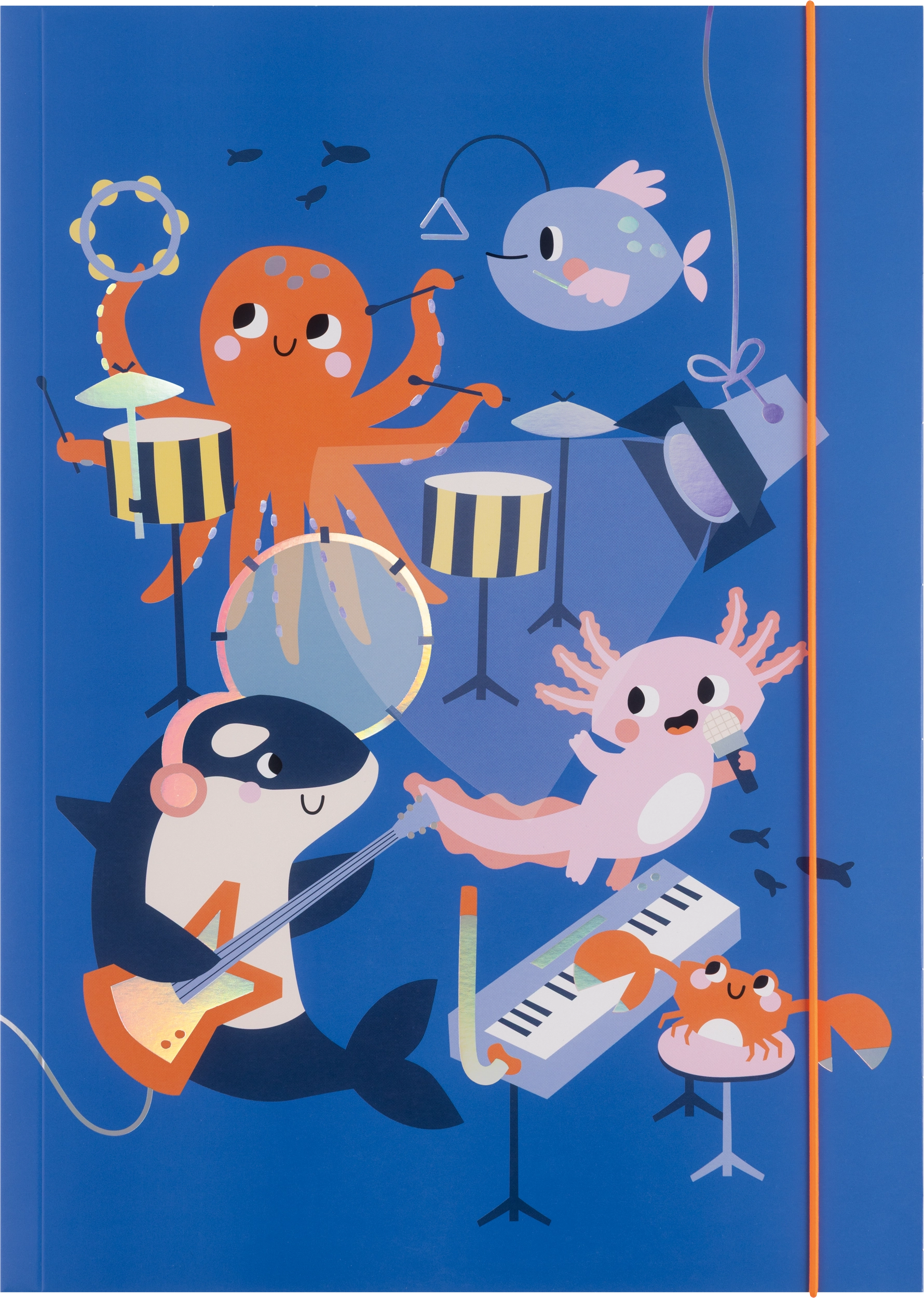 Folders, Sea You, with Elastic Band, DIN A3, 5 pieces