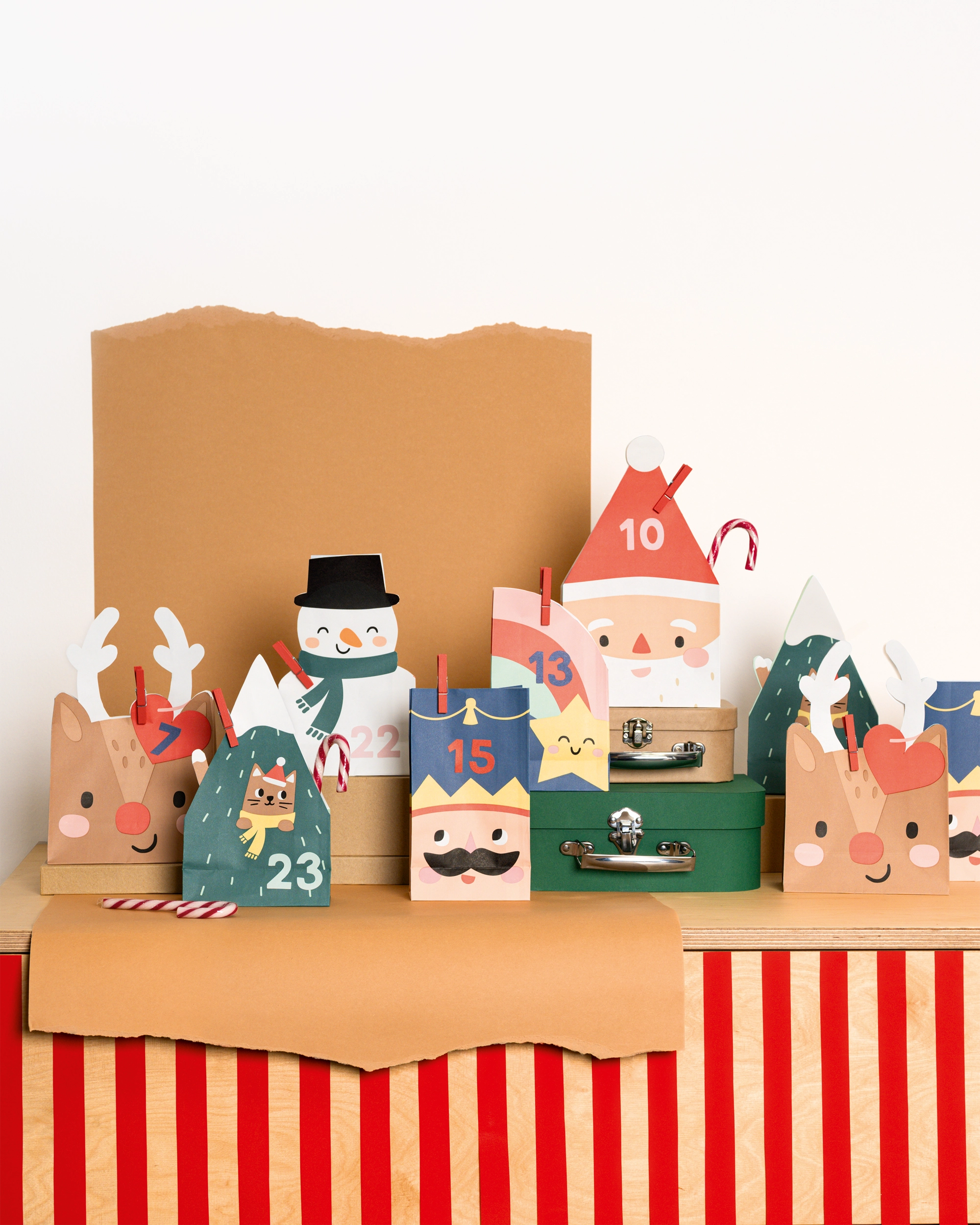 Adventskalender Santa &amp; Friends