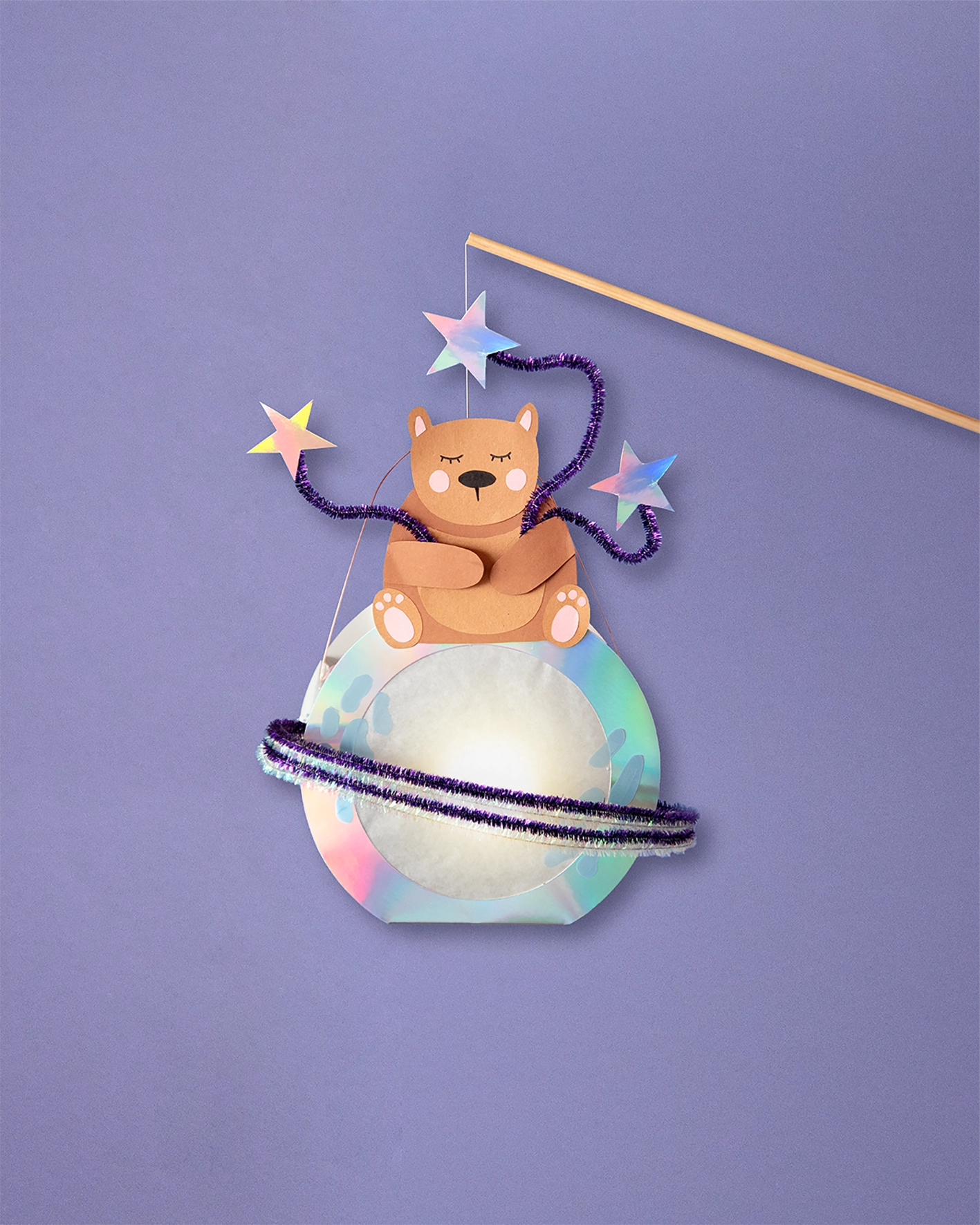 DIY Planetenbär-Laterne