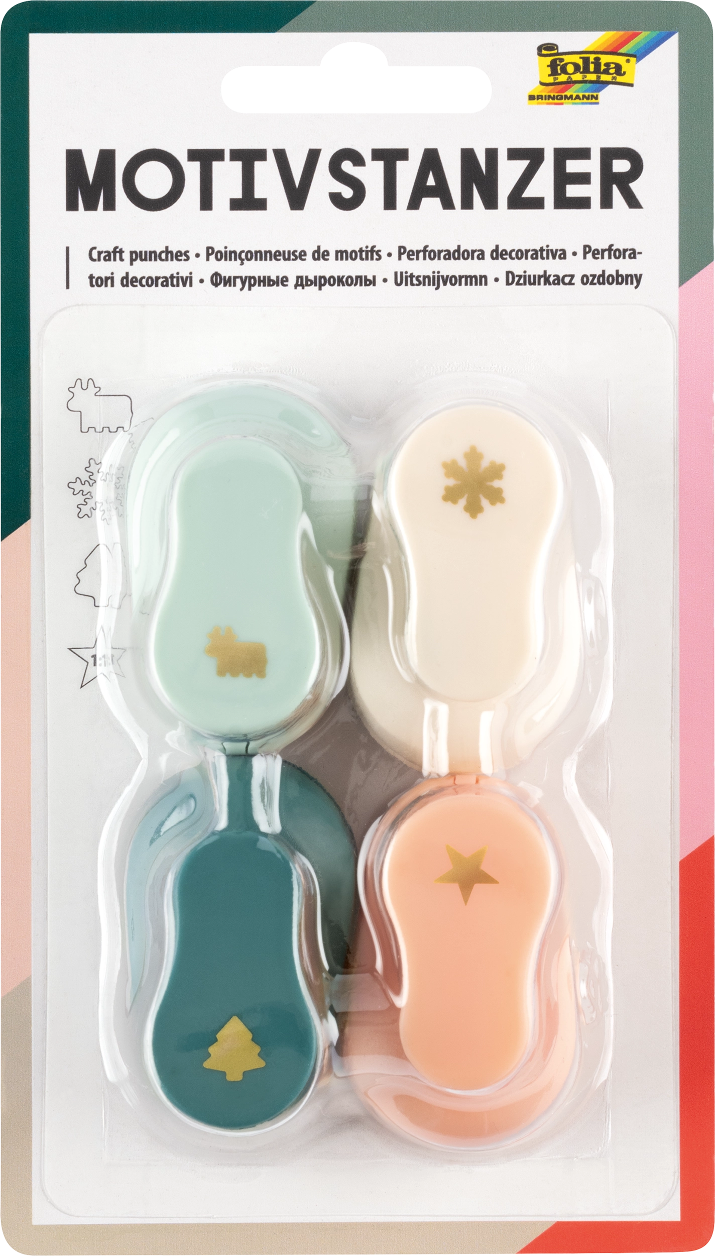 Craft Punches Mini , X-Mas, 4 punches