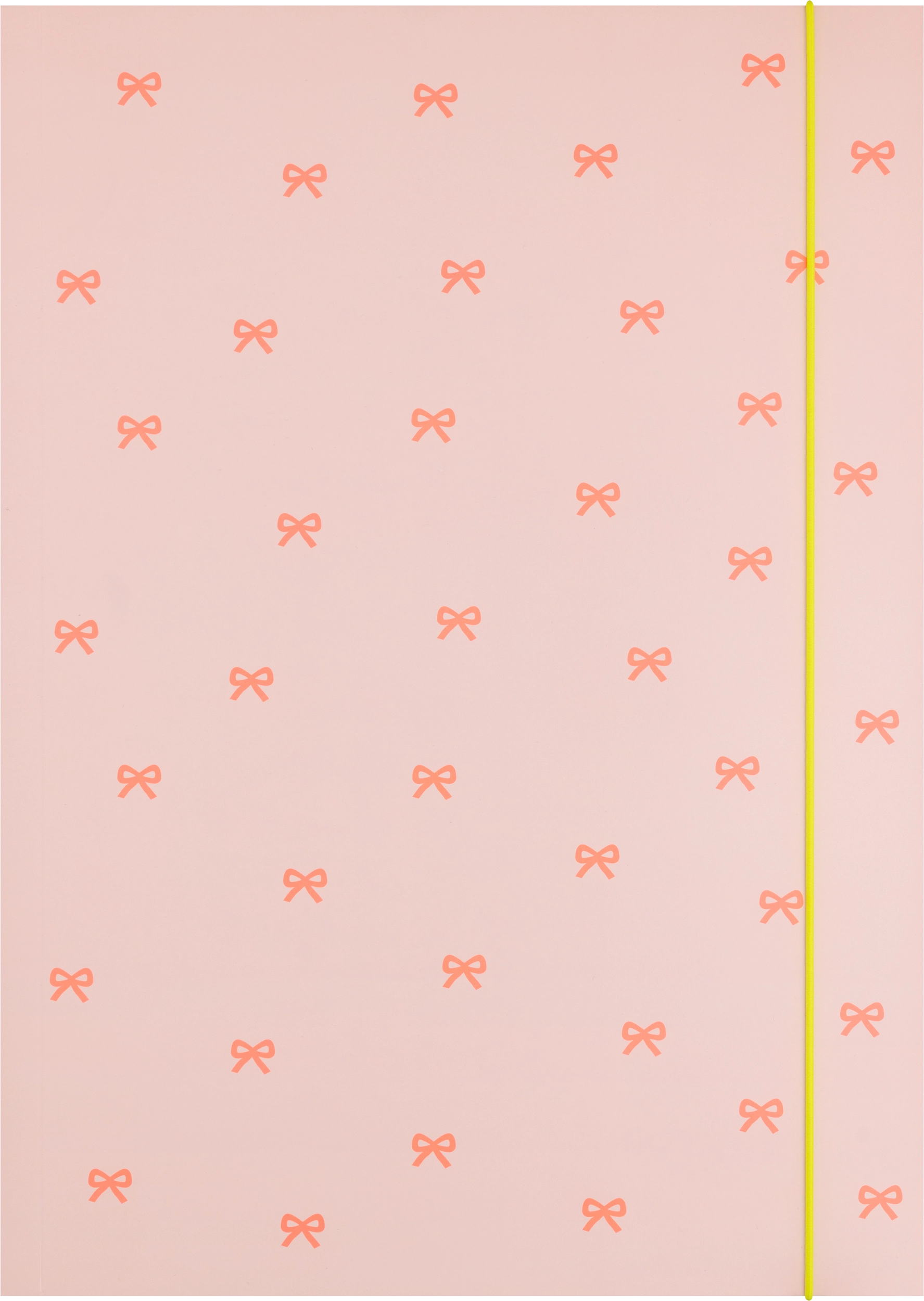 Folders, Neon Bows Rosé,  with Elastic Band, DIN A3, 5 pieces