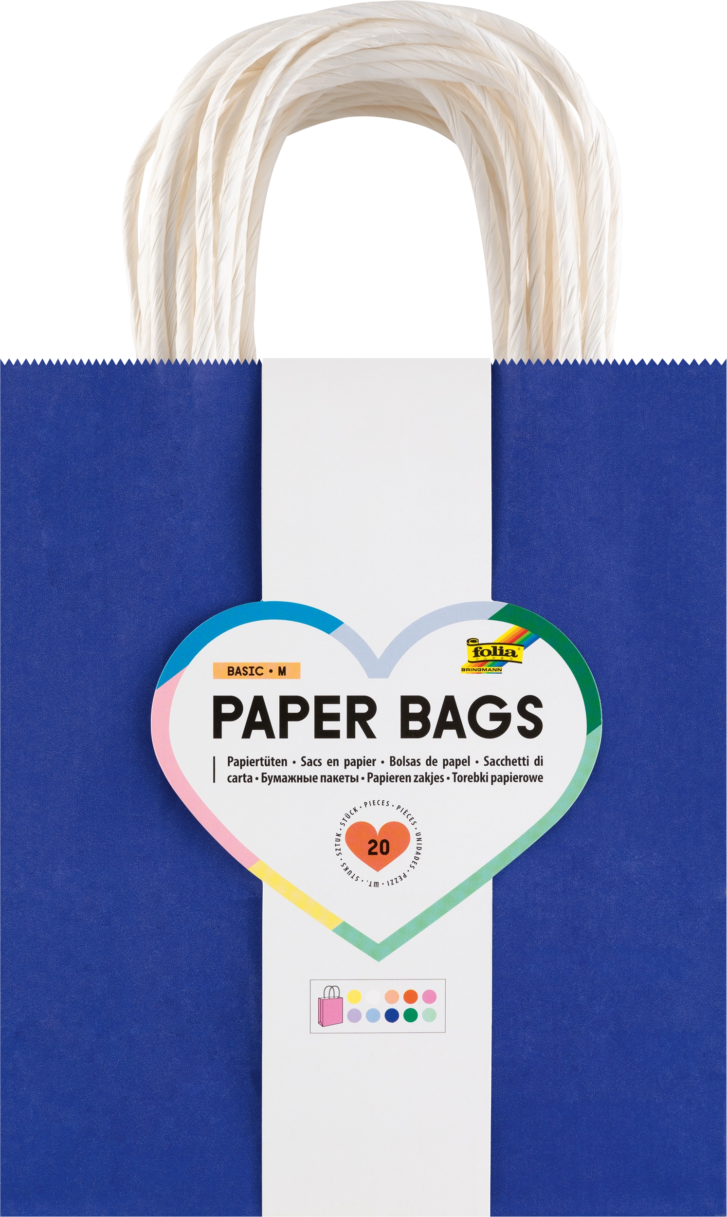 Papiertüten, Basic, M, 20 Stück