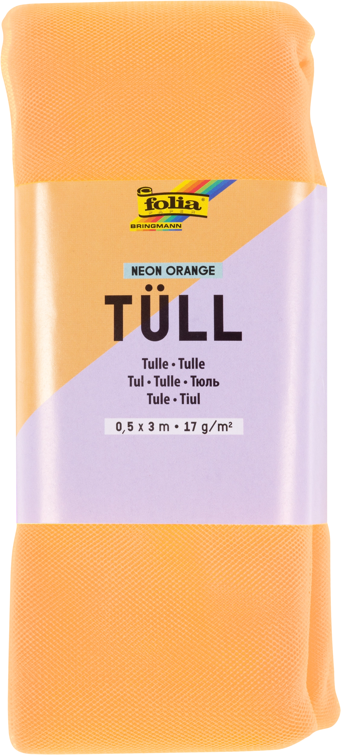 Tulle, Neon Orange, 1 piece, 1 piece