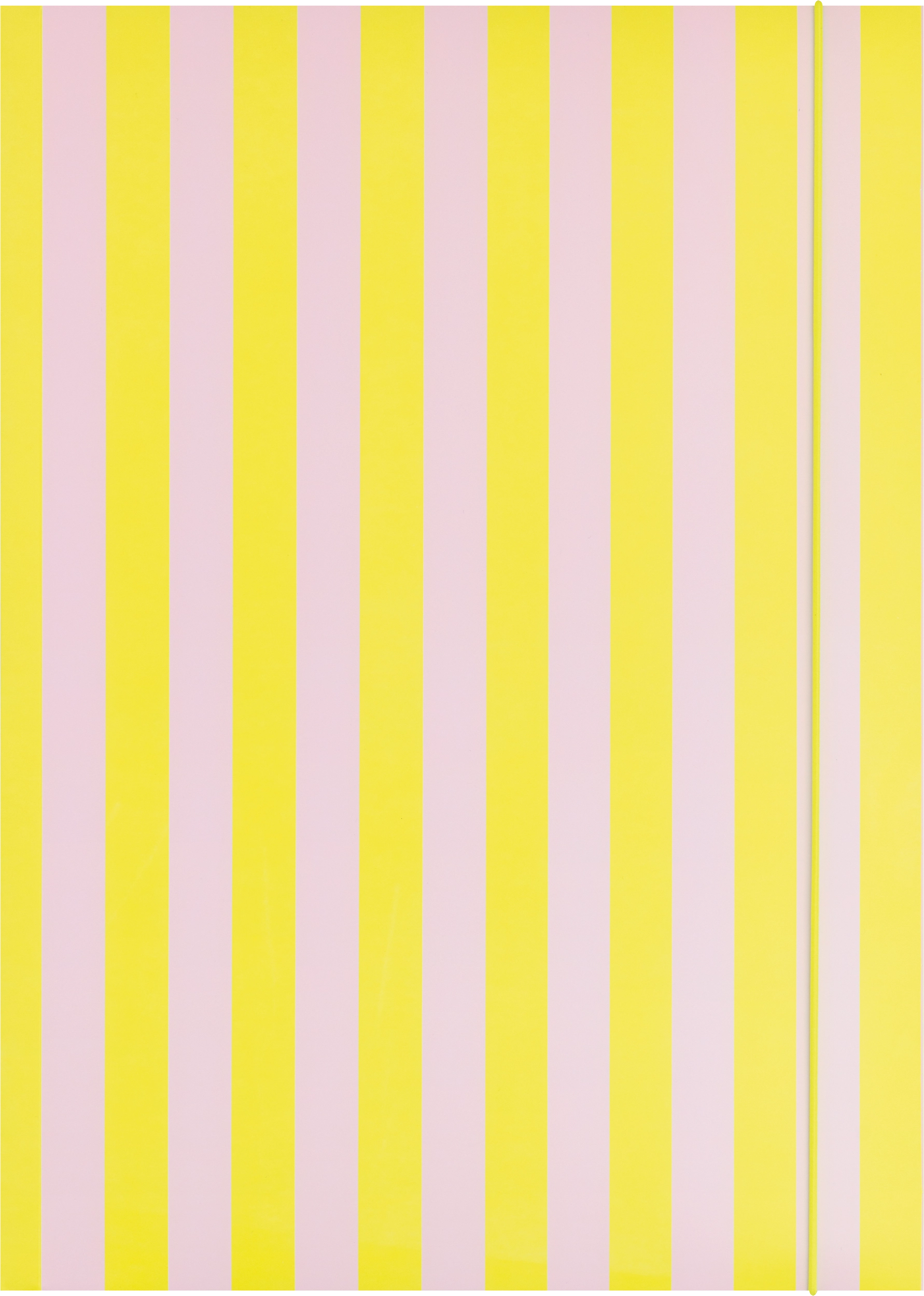 Folders, Neon Stripes Yellow with Elastic Band, DIN A3, 5 pieces