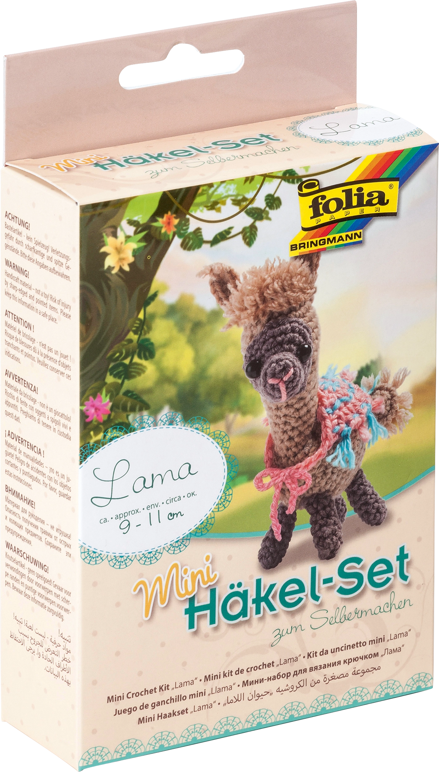Mini Häkelsets, Lama, 1 Stück