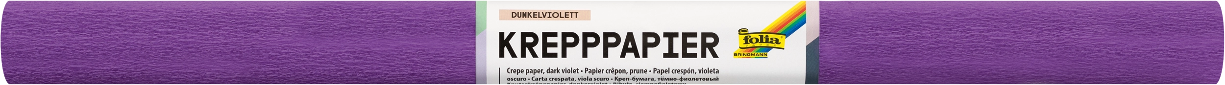 Crepe Paper Colourfast, Dark Violet, 50 x 250 cm, 32 g/m², 10 rolls