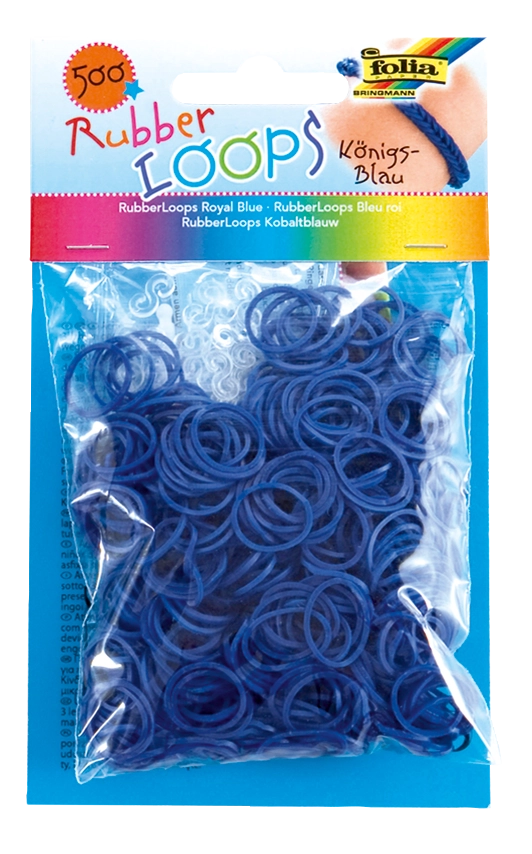 Rubber Loops, Königsblau, 500 Stück