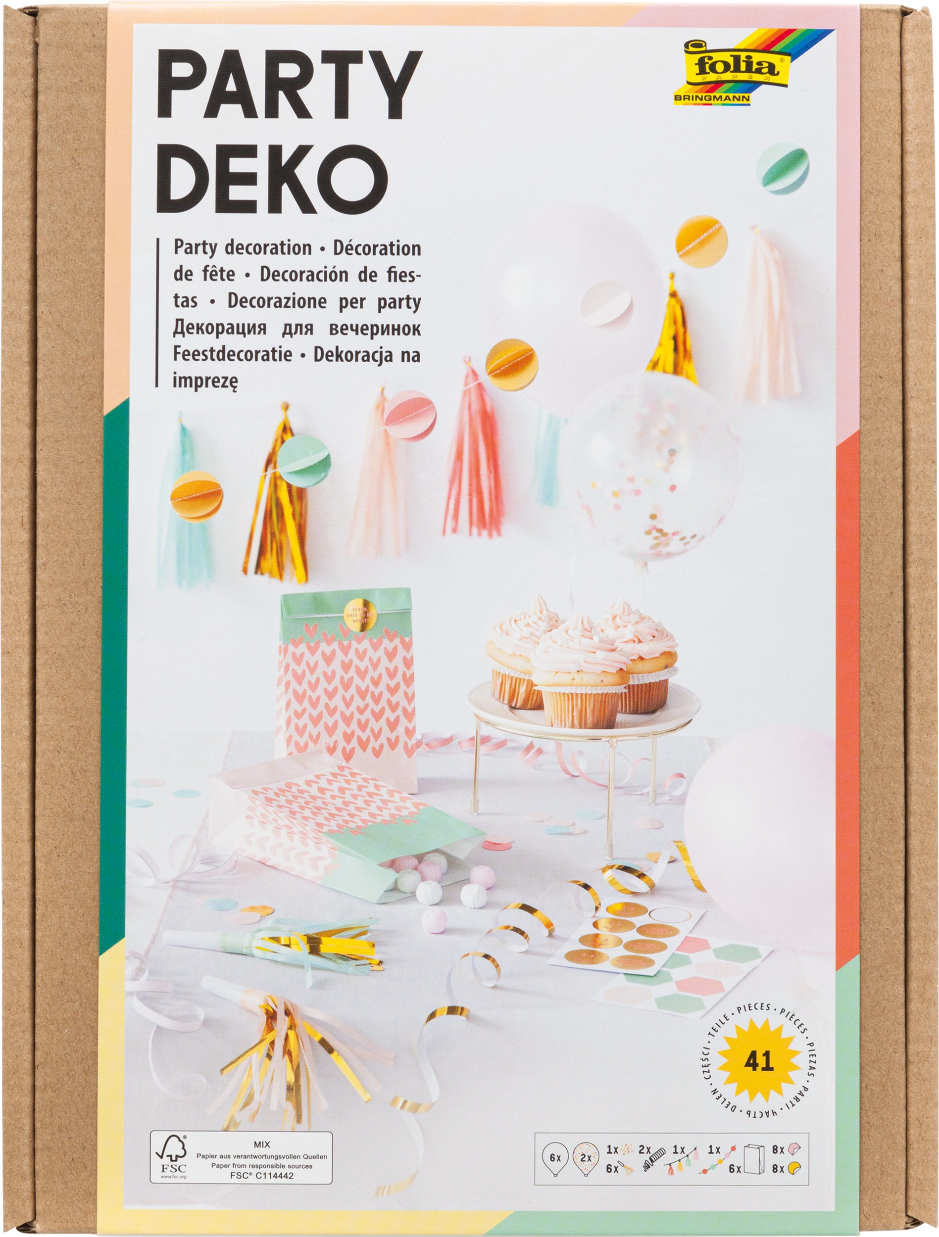 Party-Deko, Sweet, 41 Teile