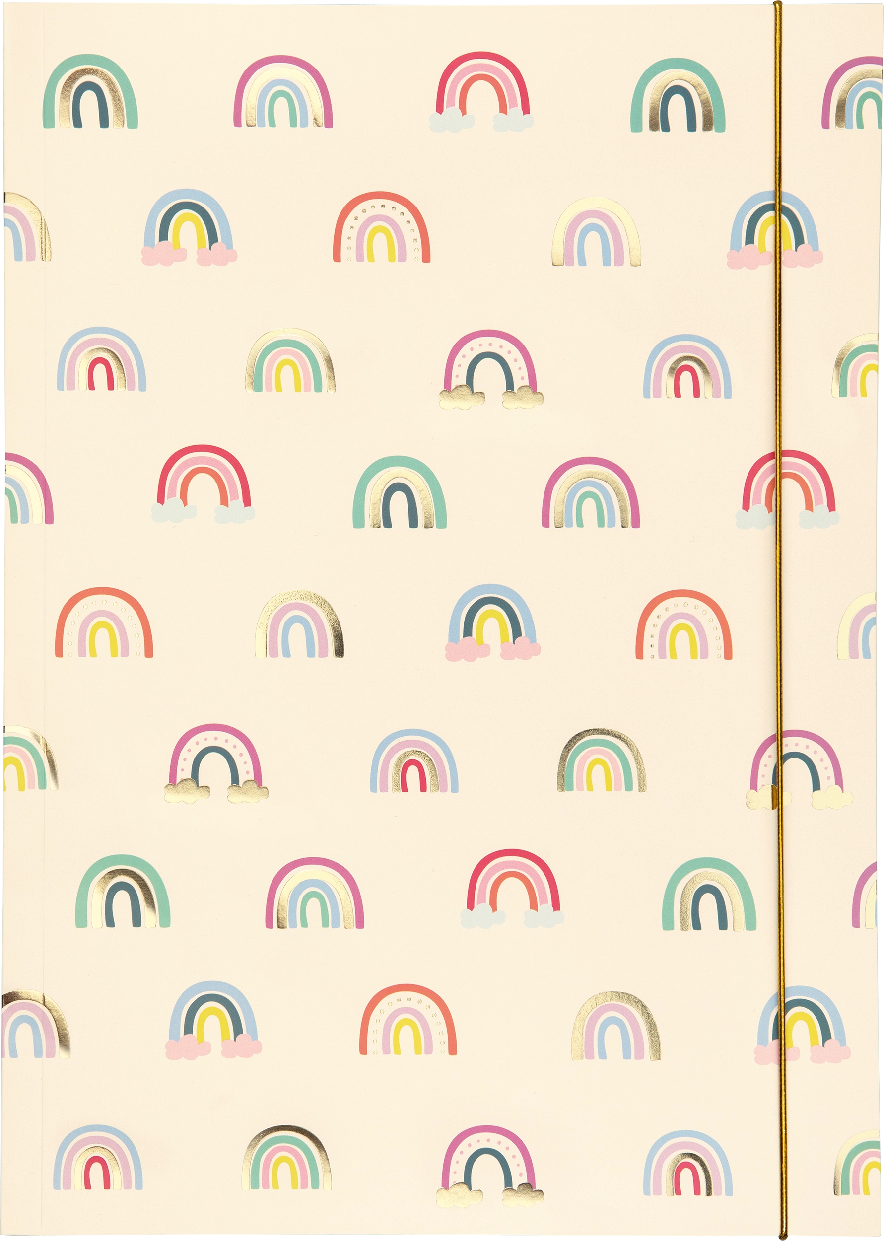 Folders, Rainbows, with Elastic Band