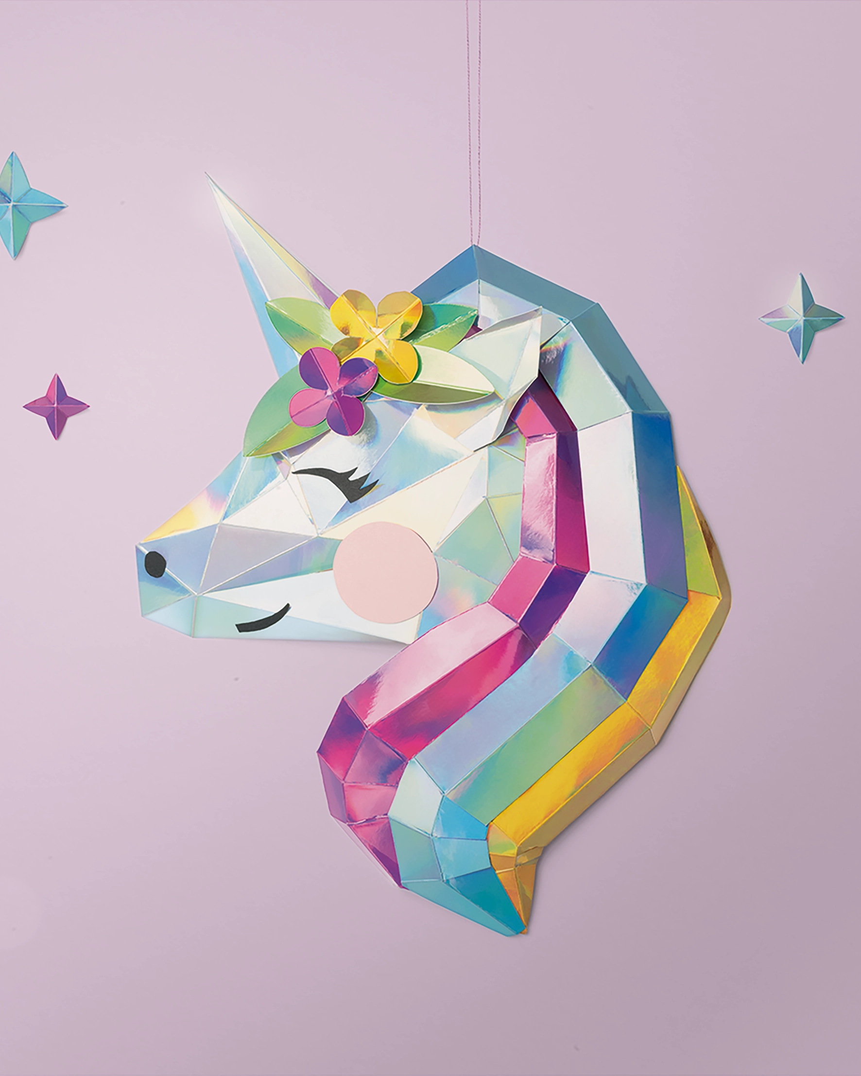 Irisierendes 3D-Einhorn