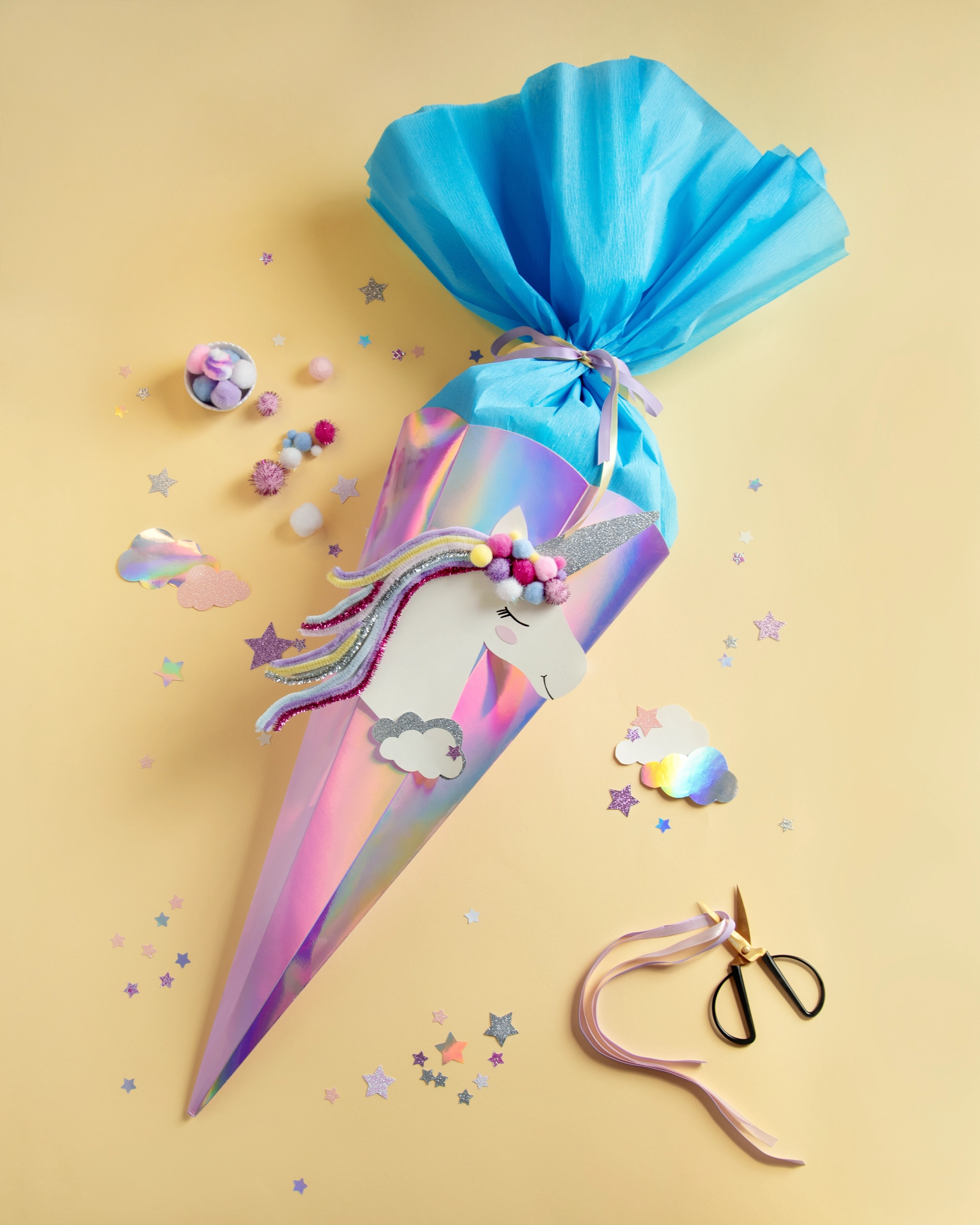 DIY Einhorn Schultüte