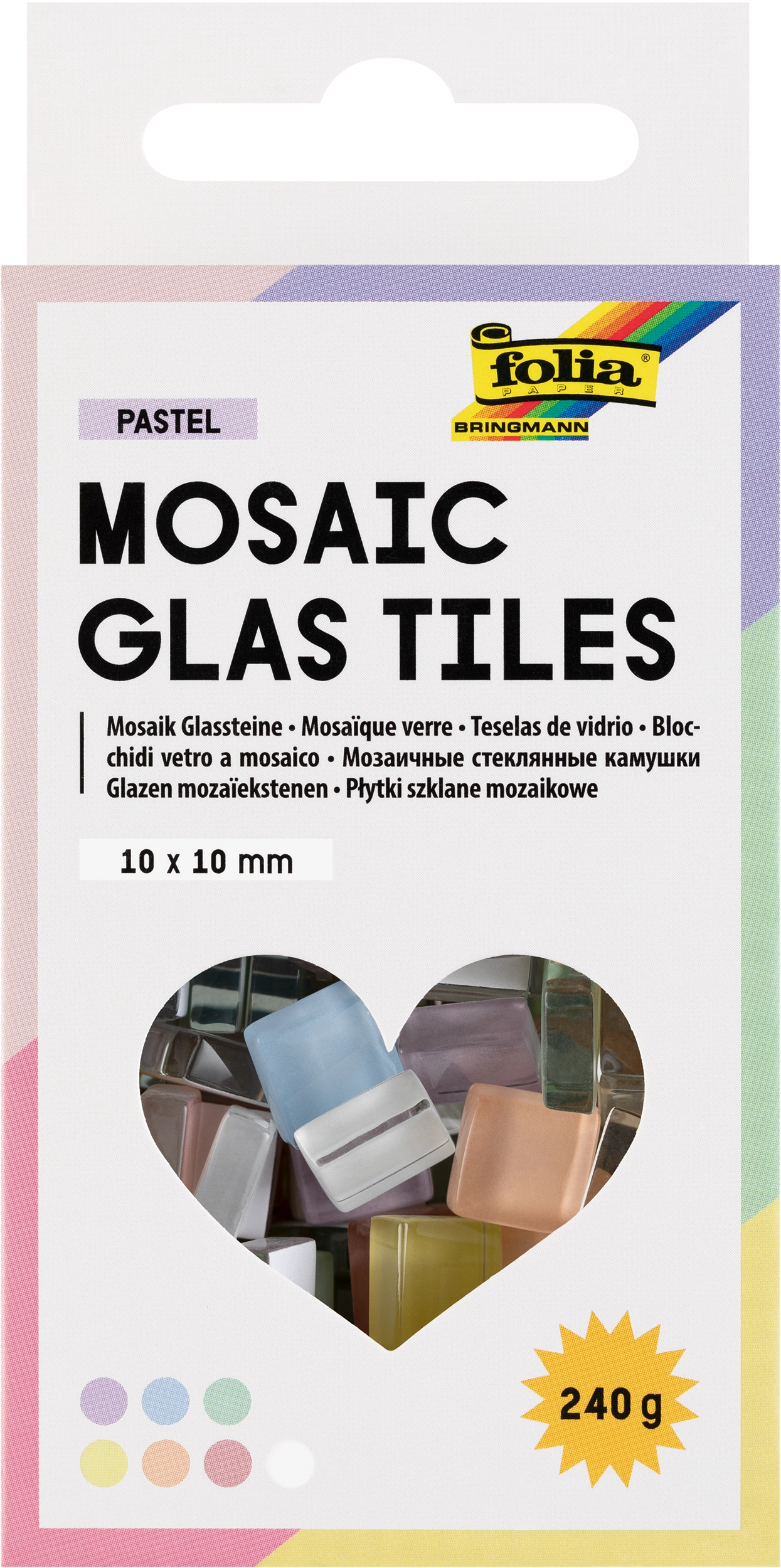 Mosaic Glas Tiles, Pastel
