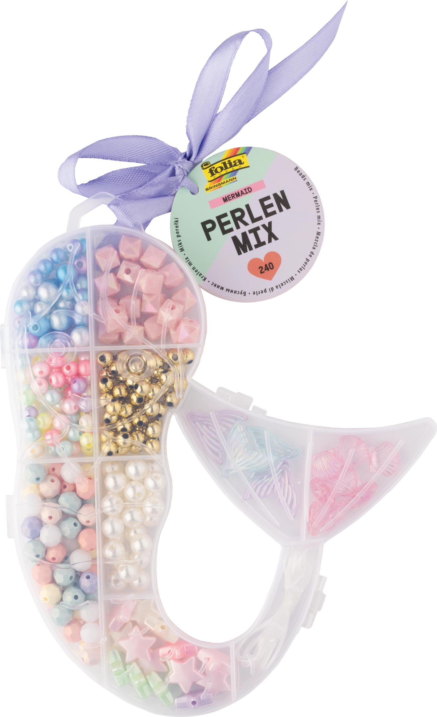Beads Mix, Mermaid, 240 parts